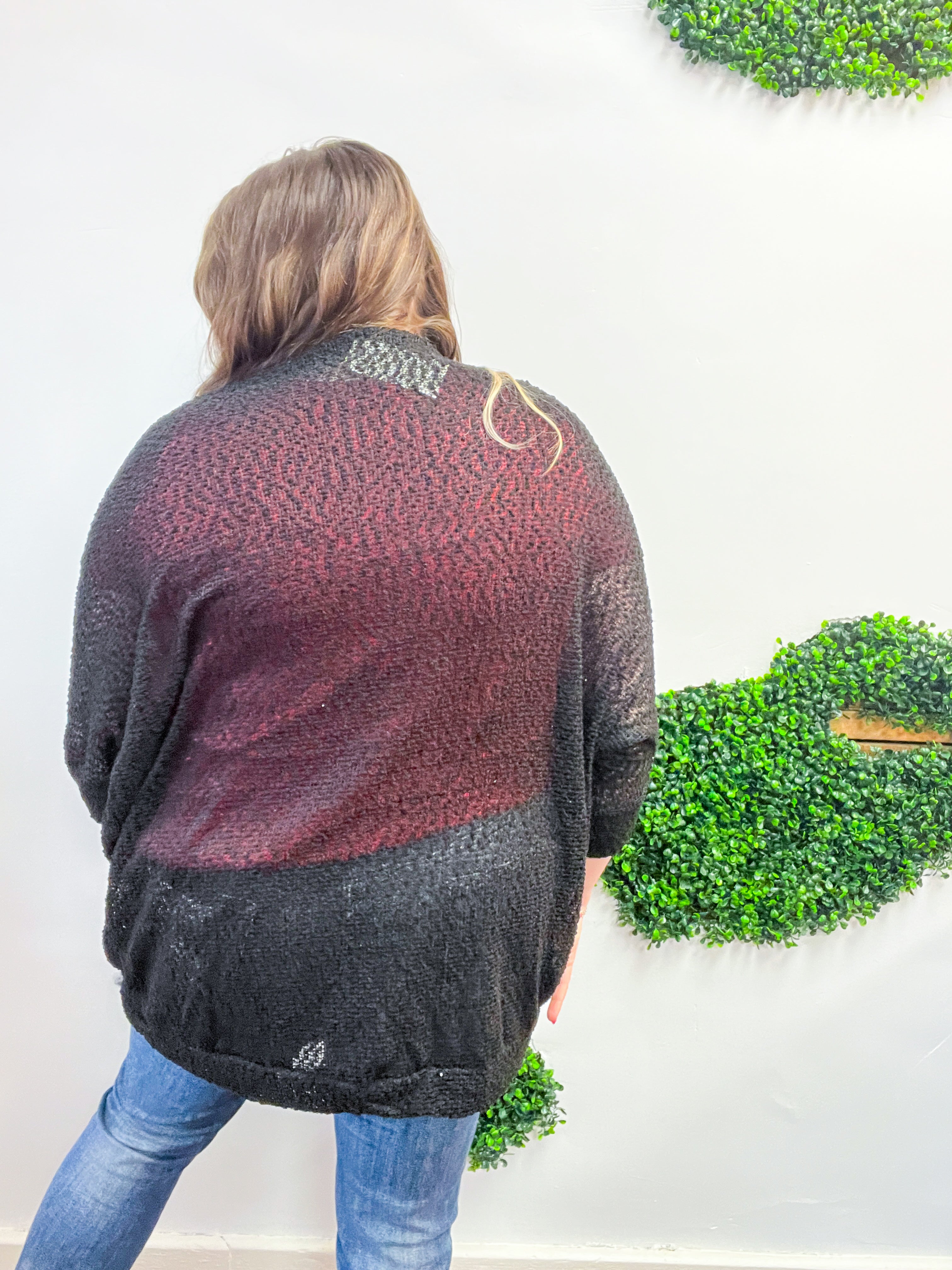Countryside Comfort Cardigan in Black