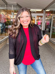 Countryside Comfort Cardigan in Black