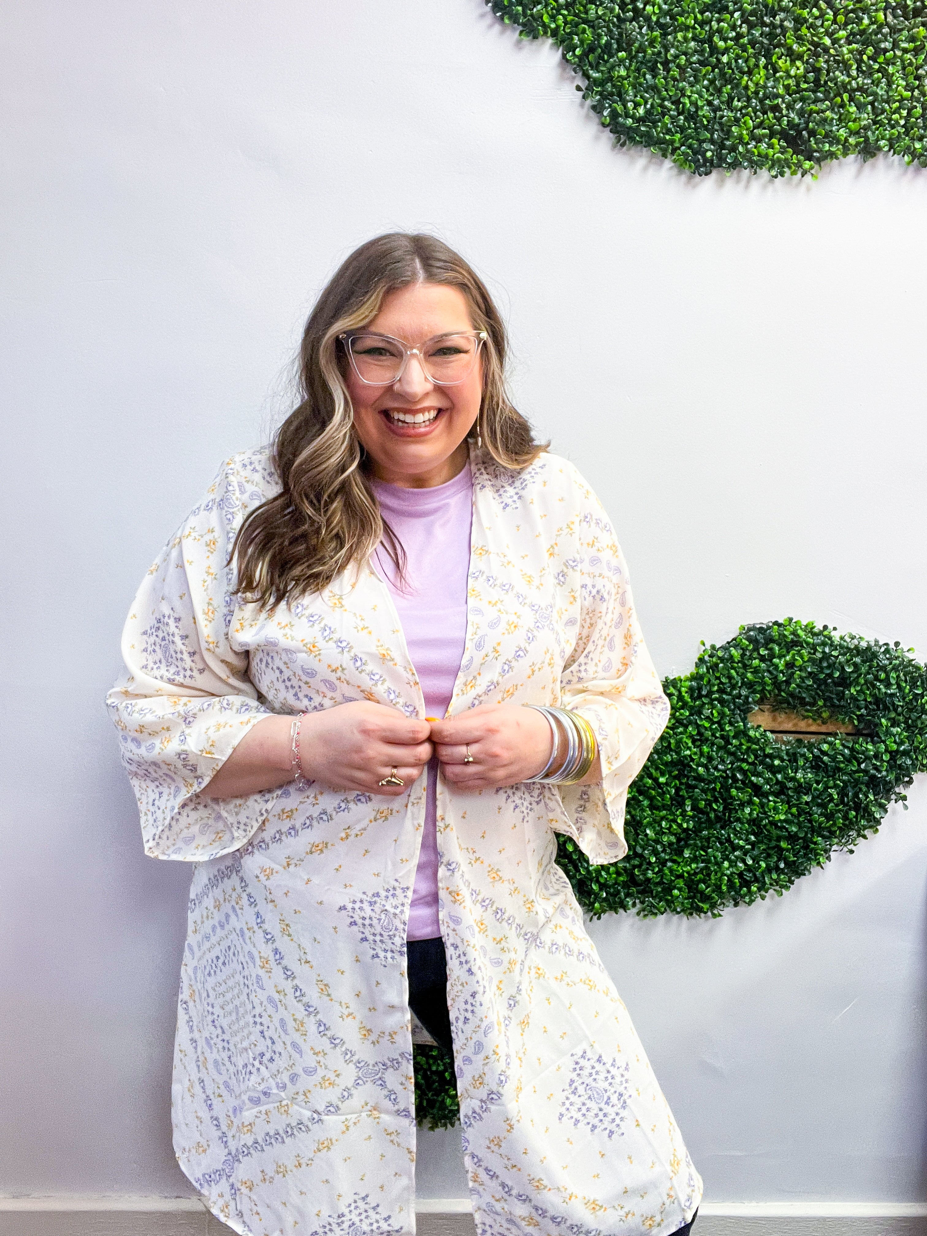 Country Charm Kimono in Natural