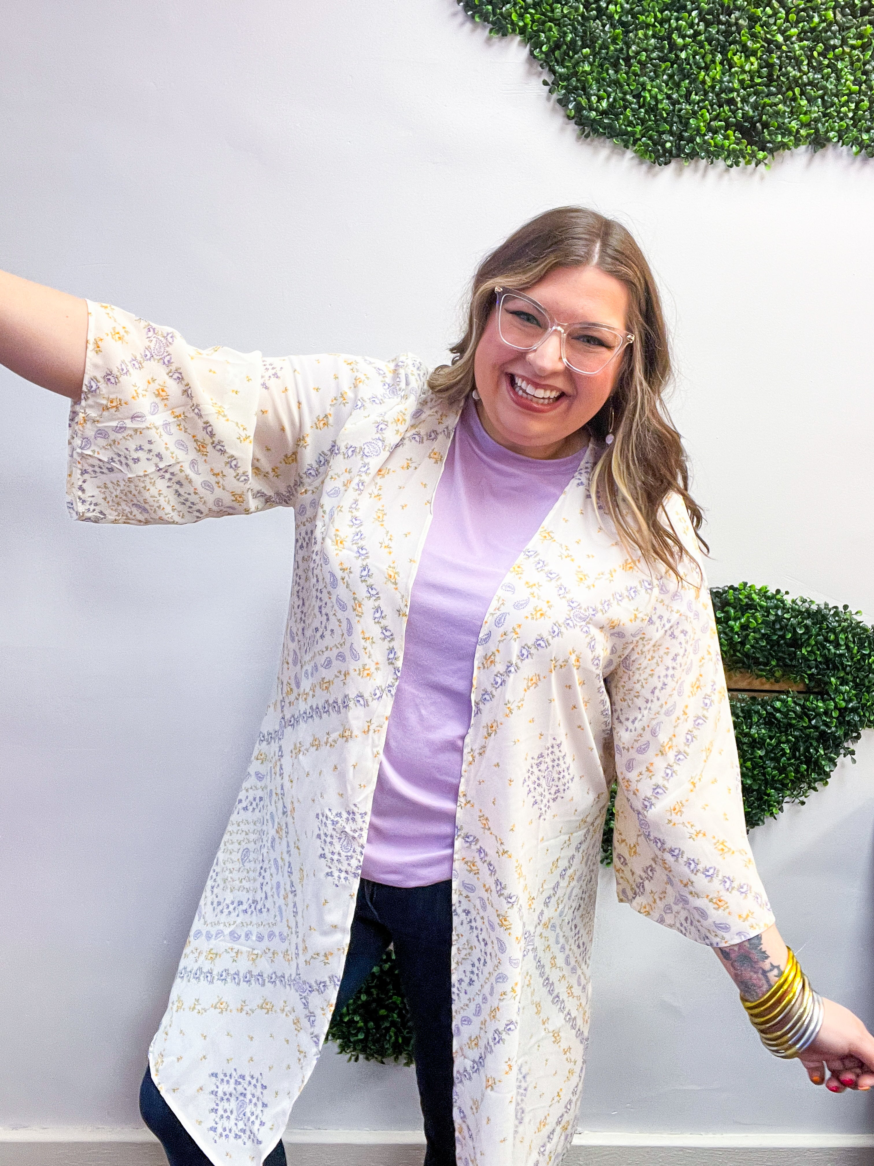 Country Charm Kimono in Natural