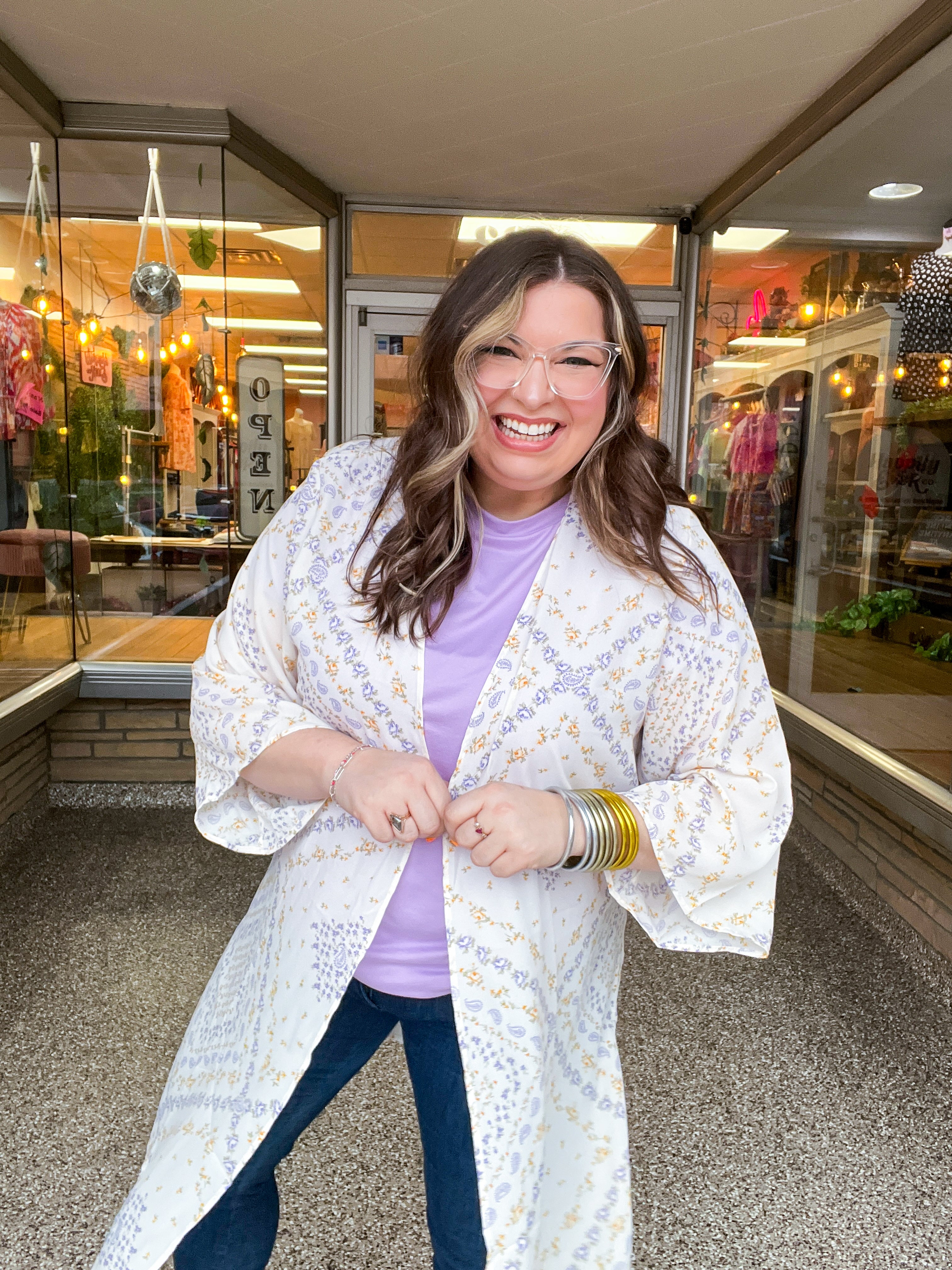 Country Charm Kimono in Natural
