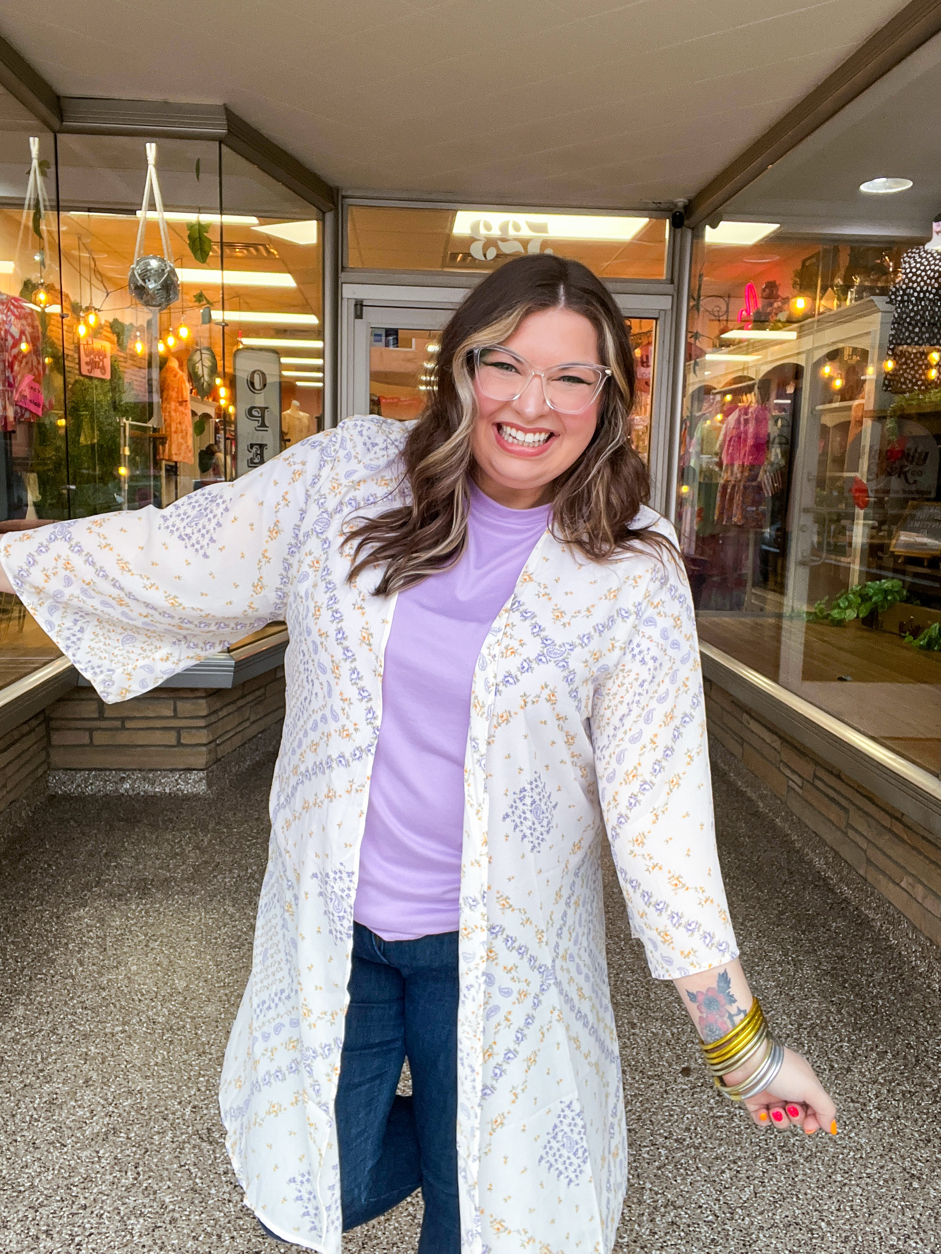 Country Charm Kimono in Natural