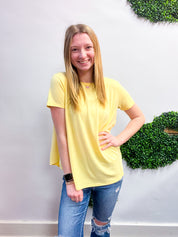 Butter Soft Bliss Tee in Banana