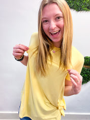 Butter Soft Bliss Tee in Banana