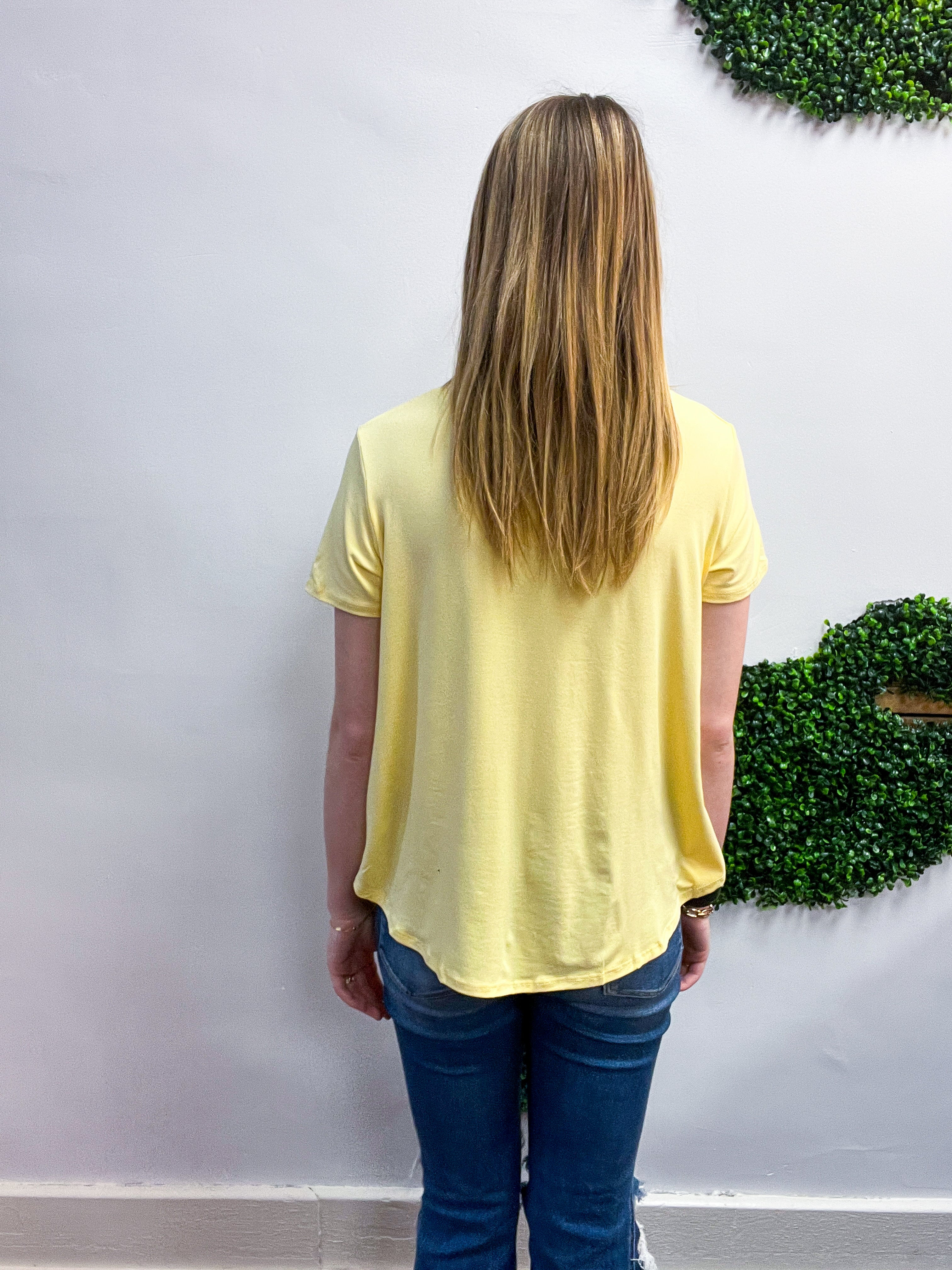 Butter Soft Bliss Tee in Banana