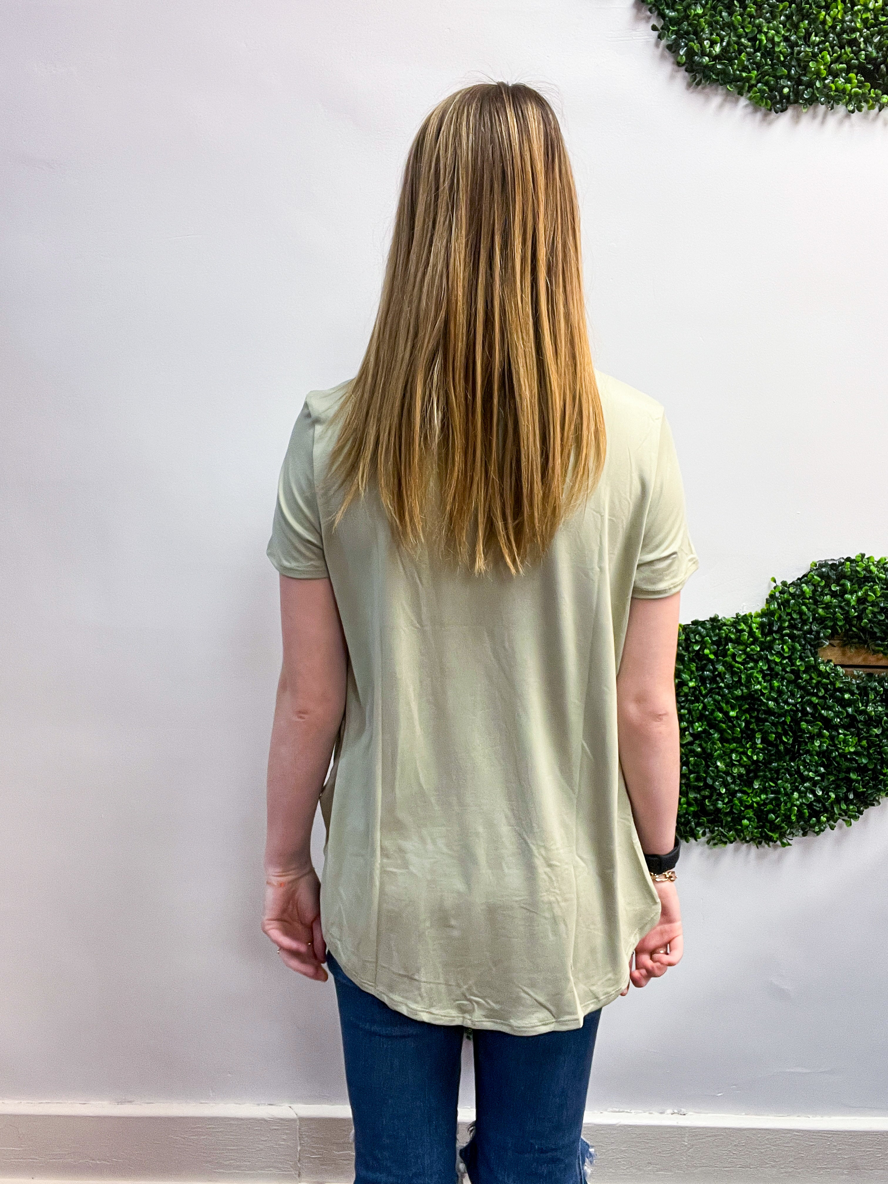 Butter Soft Bliss Tee in Sage
