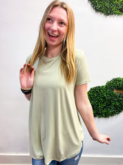 Butter Soft Bliss Tee in Sage