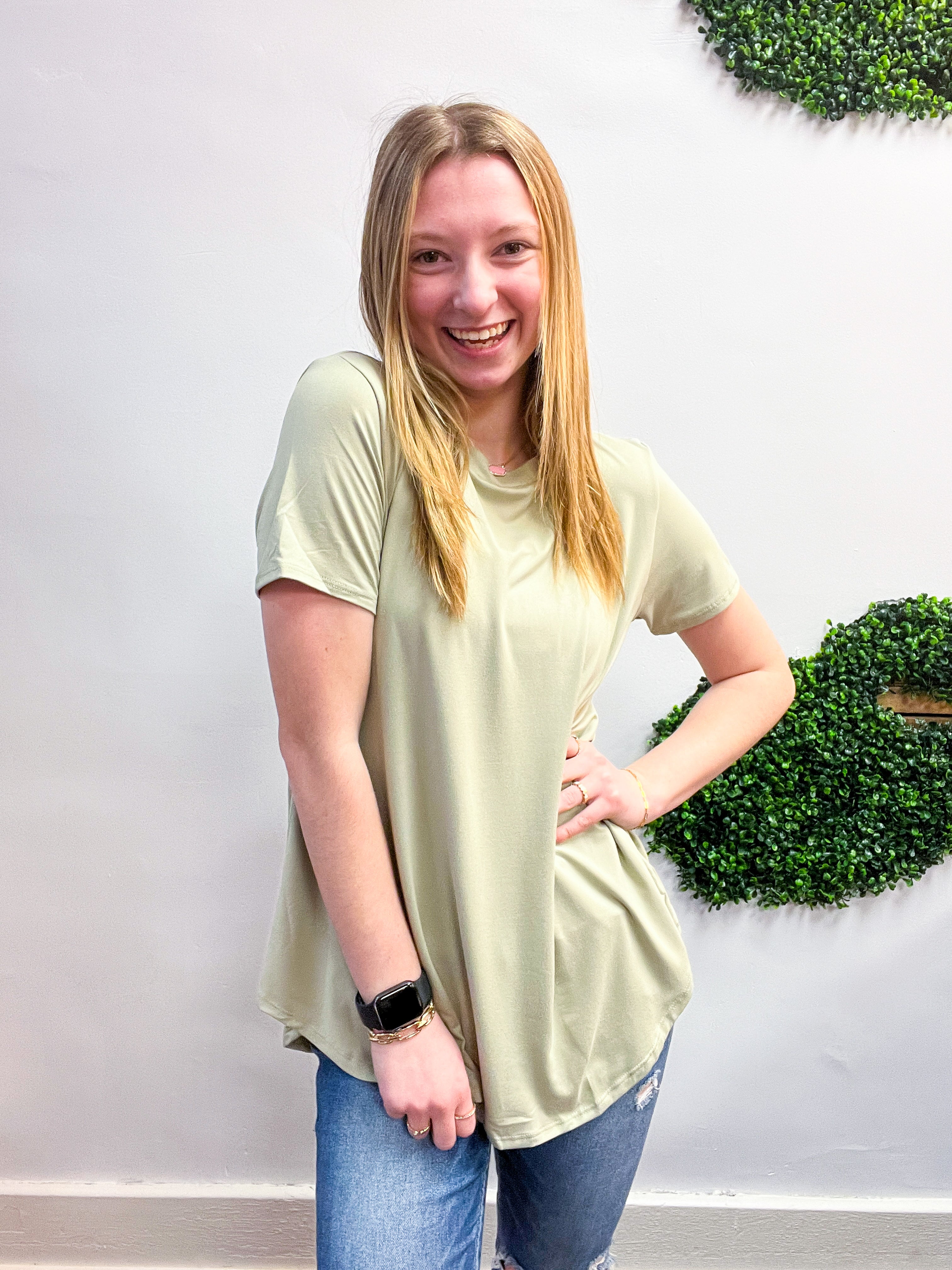Butter Soft Bliss Tee in Sage