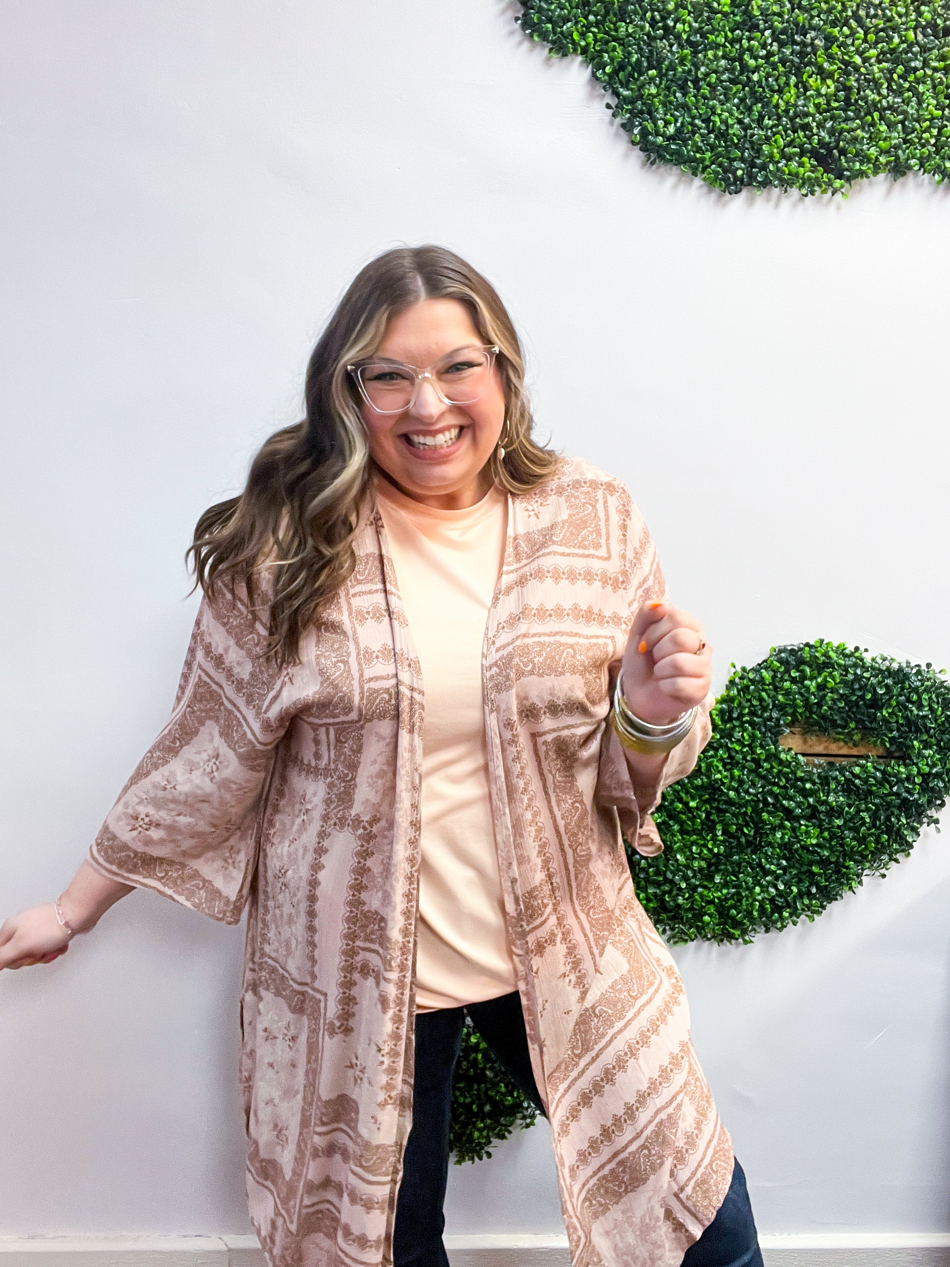 Paisley Prairie Kimono in Rose