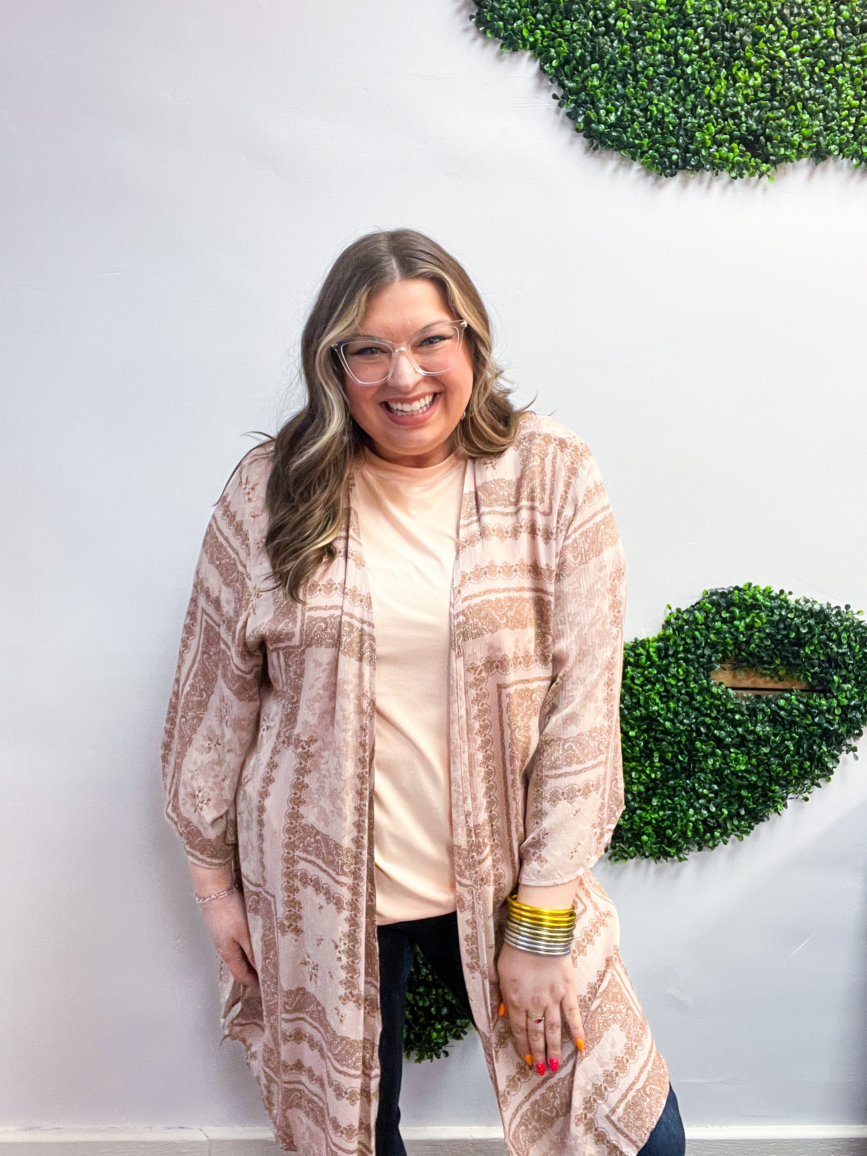 Paisley Prairie Kimono in Rose
