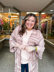 Paisley Prairie Kimono in Rose