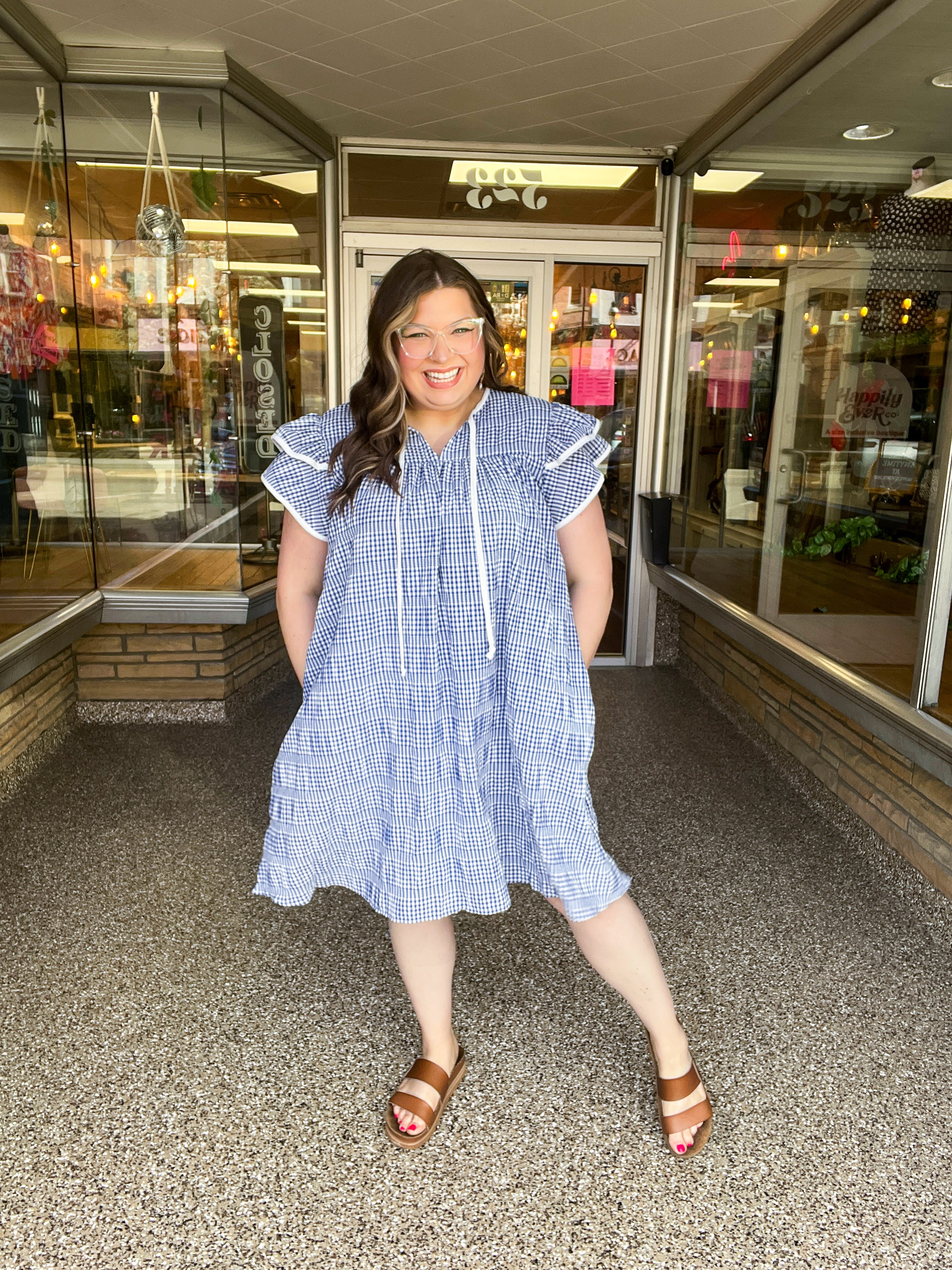 Blueberry Picnic Dress