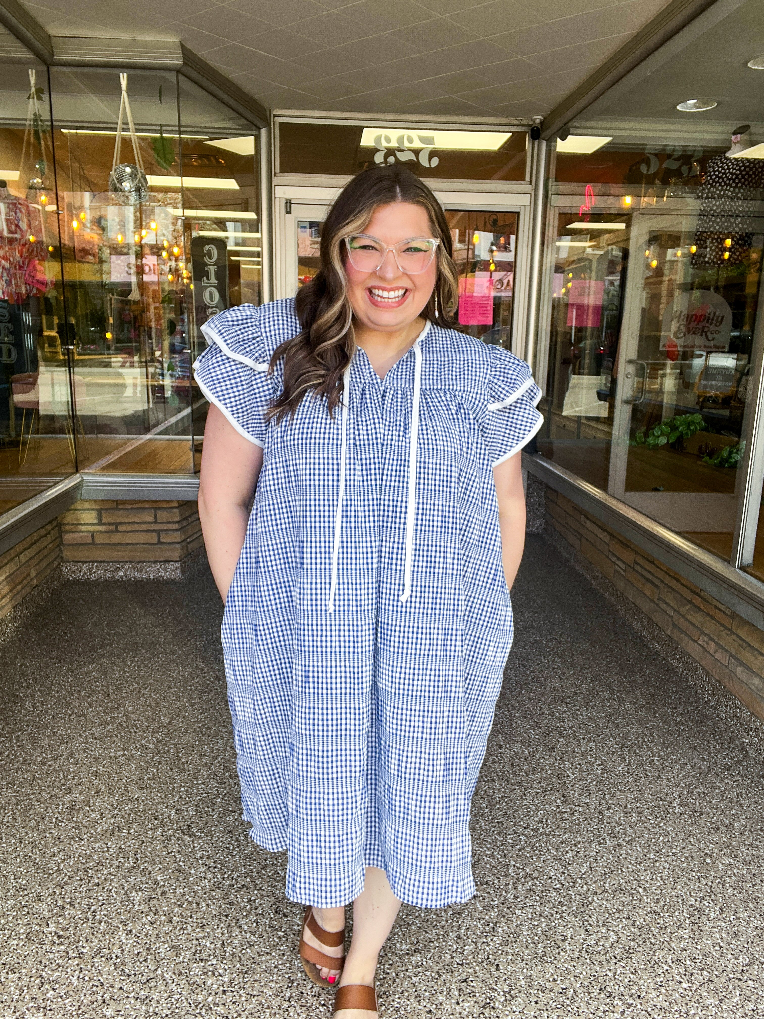 Blueberry Picnic Dress