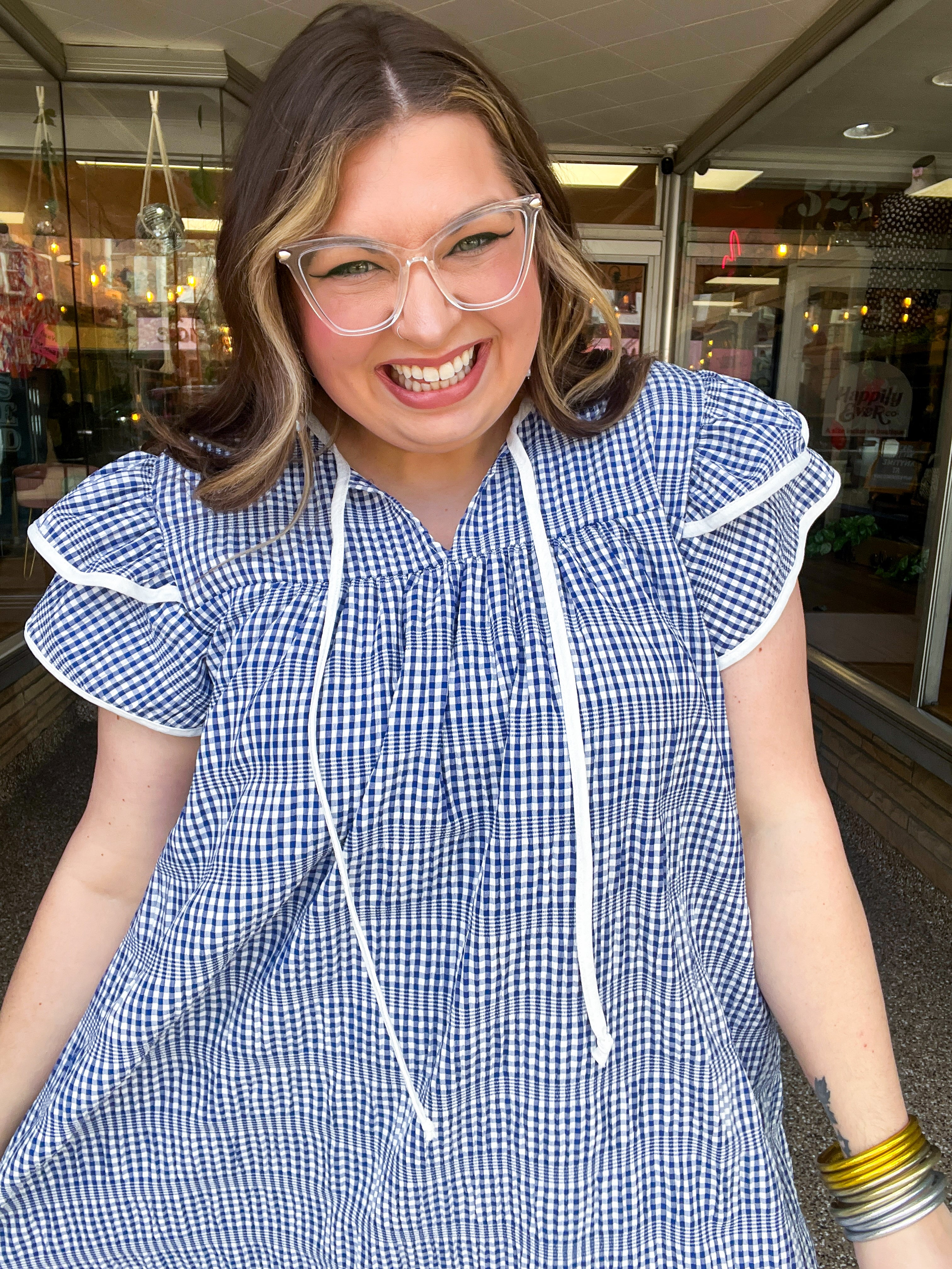 Blueberry Picnic Dress