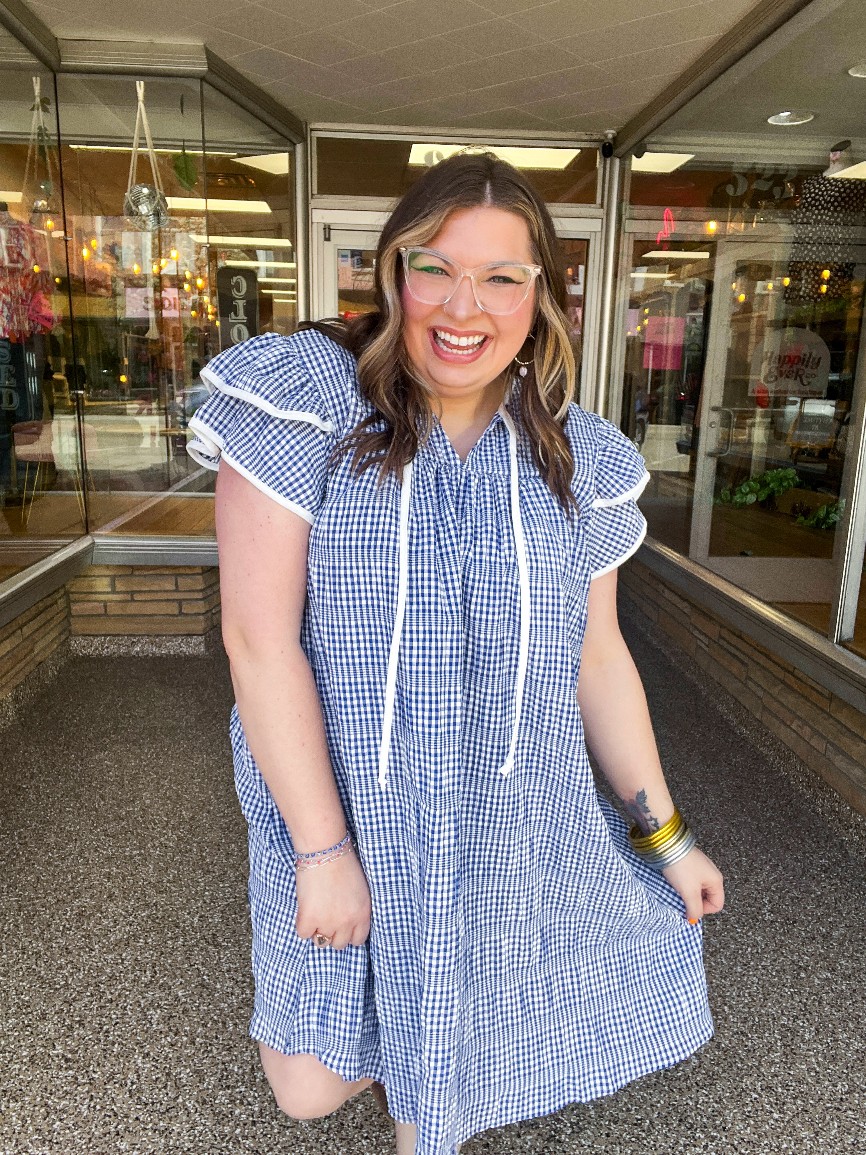 Blueberry Picnic Dress