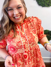 Sun-Kissed Petals Maxi Dress