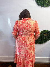Sun-Kissed Petals Maxi Dress