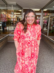 Sun-Kissed Petals Maxi Dress