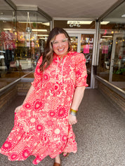 Sun-Kissed Petals Maxi Dress