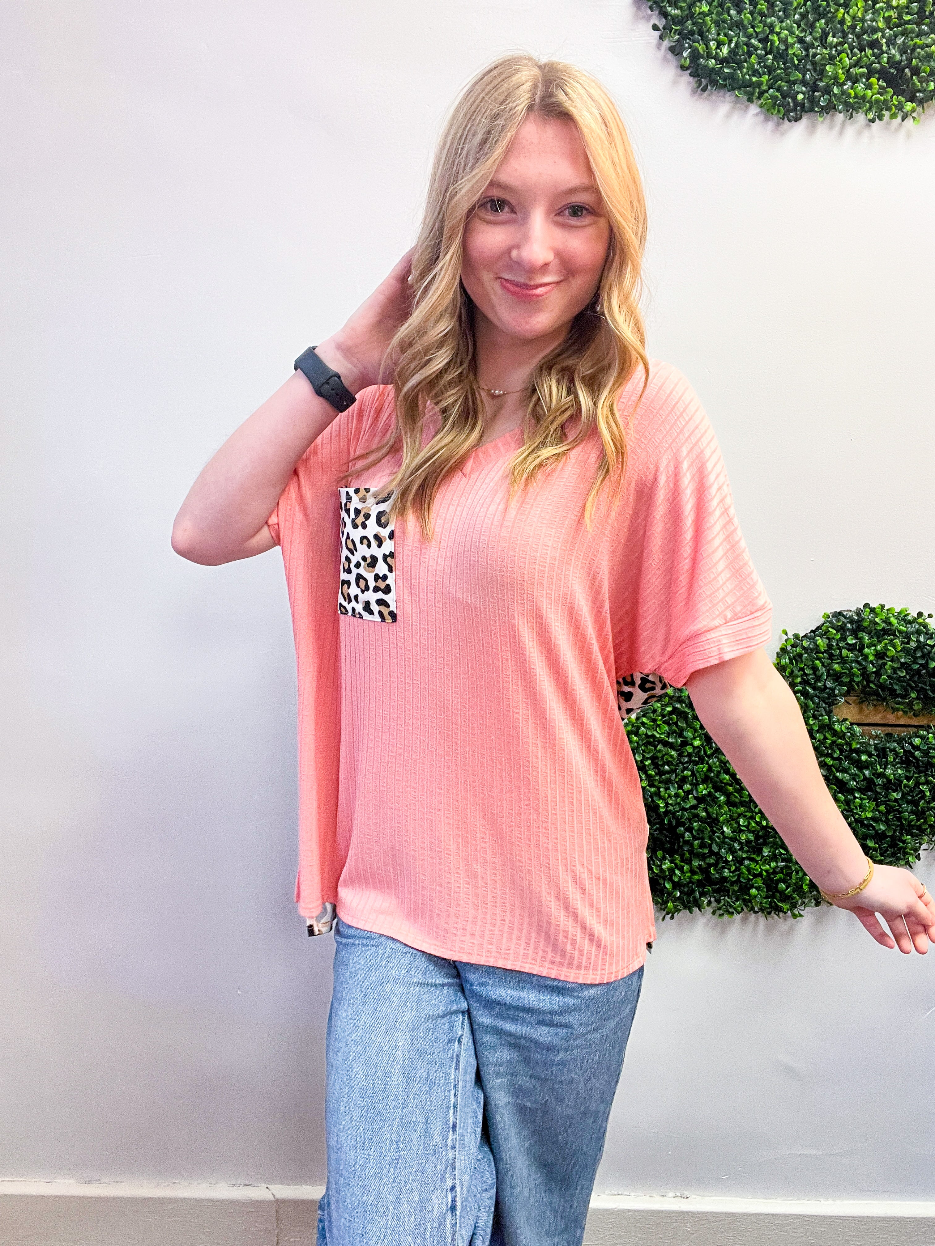 Blush Safari Pocket Tee