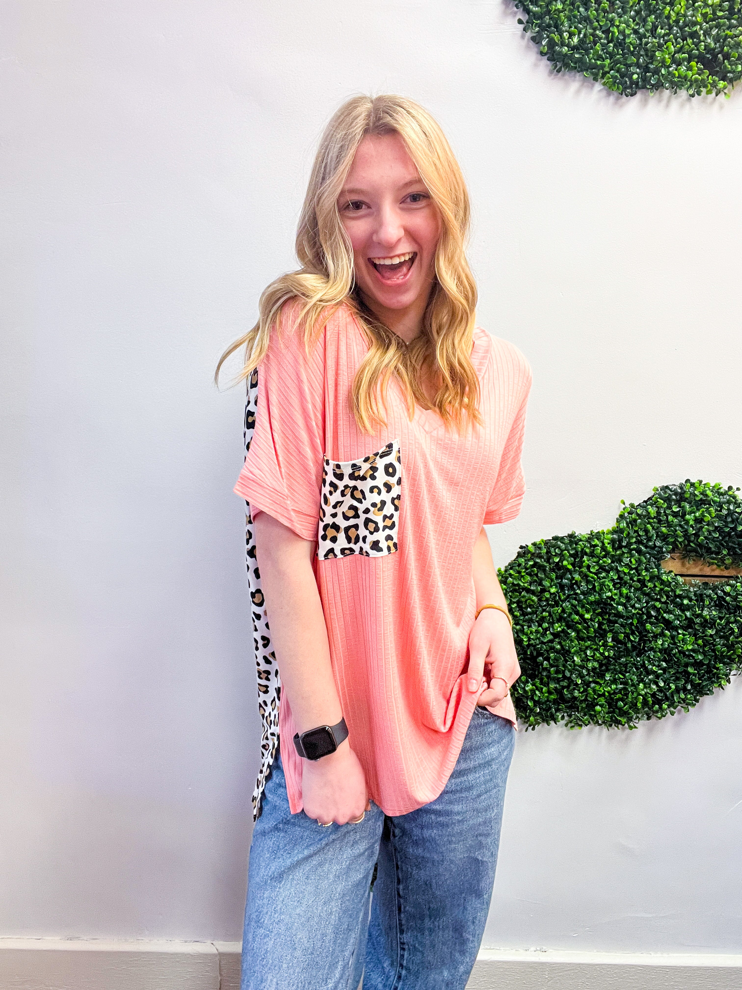 Blush Safari Pocket Tee