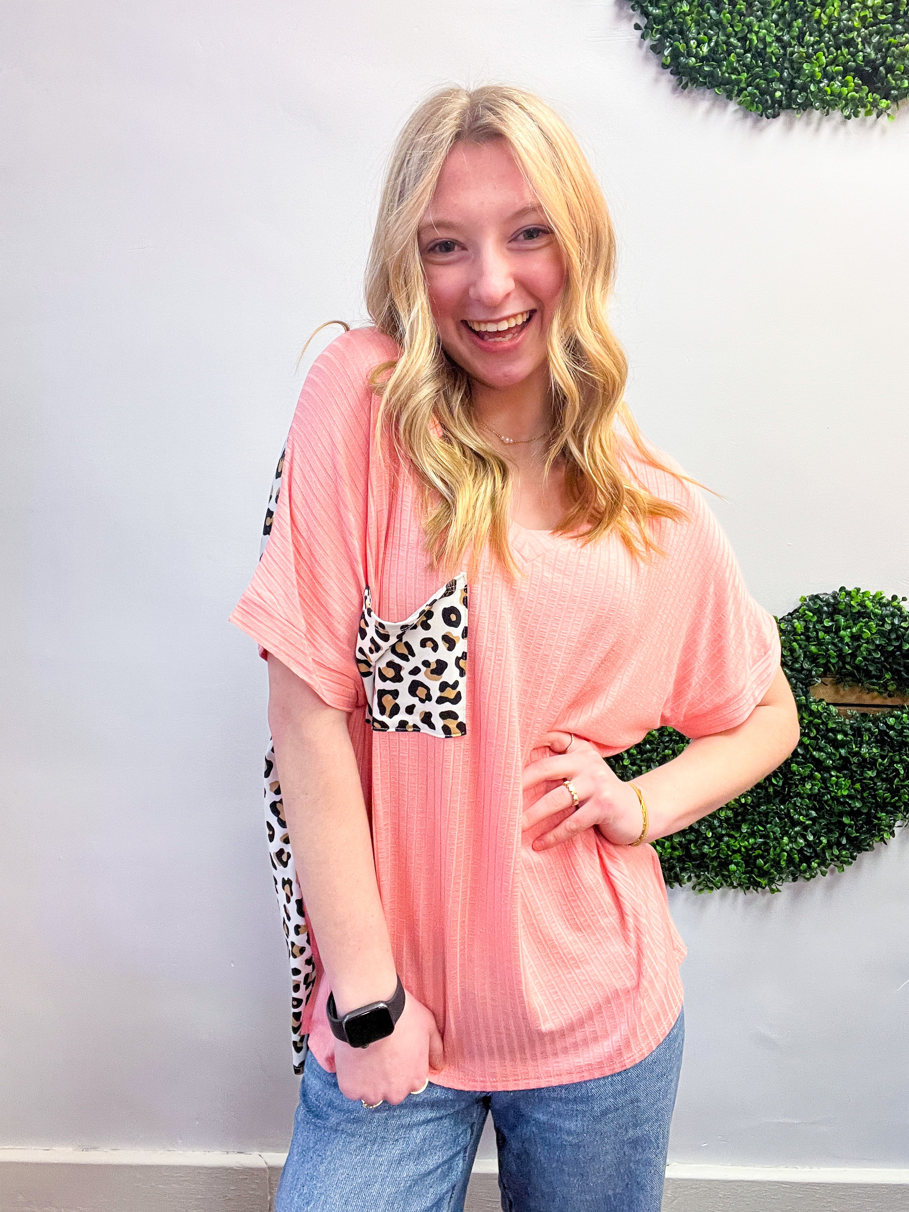 Blush Safari Pocket Tee