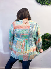 Boho Breeze Patchwork Top