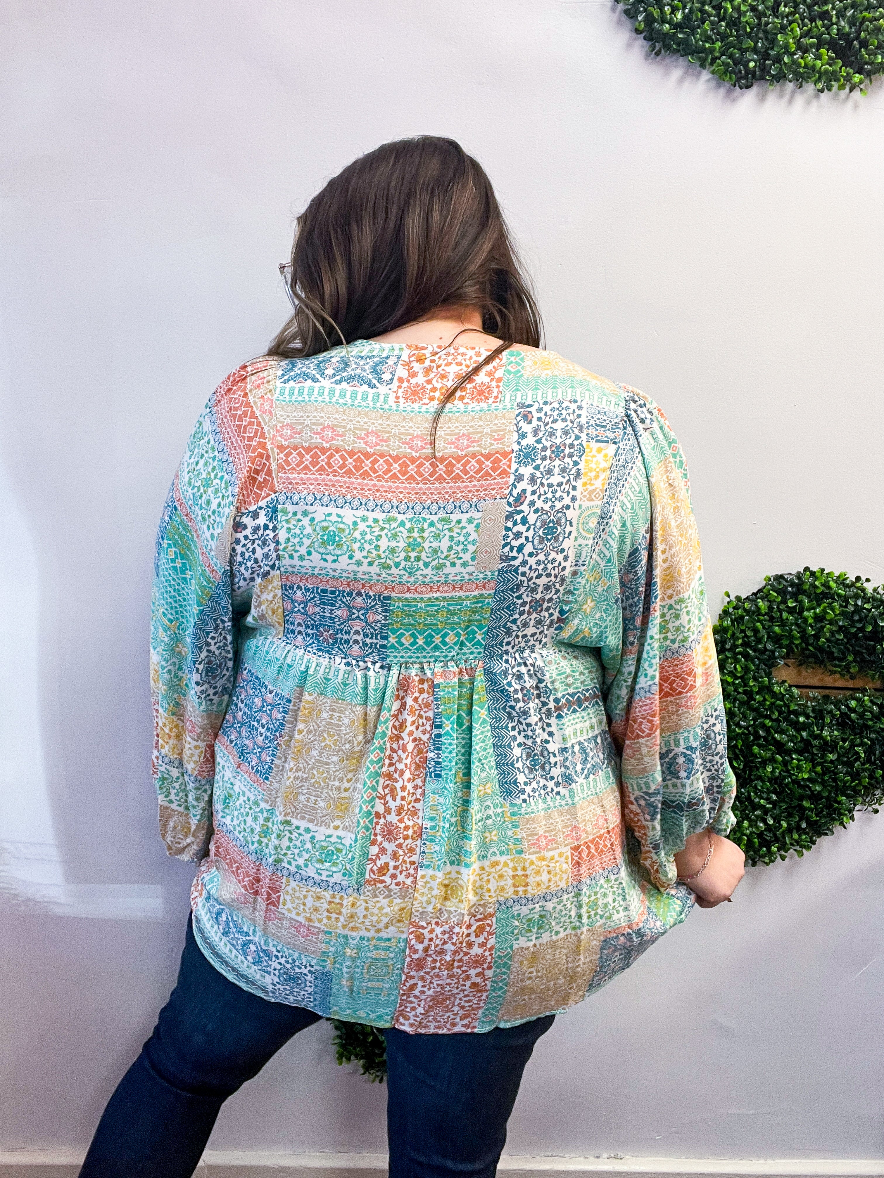 Boho Breeze Patchwork Top