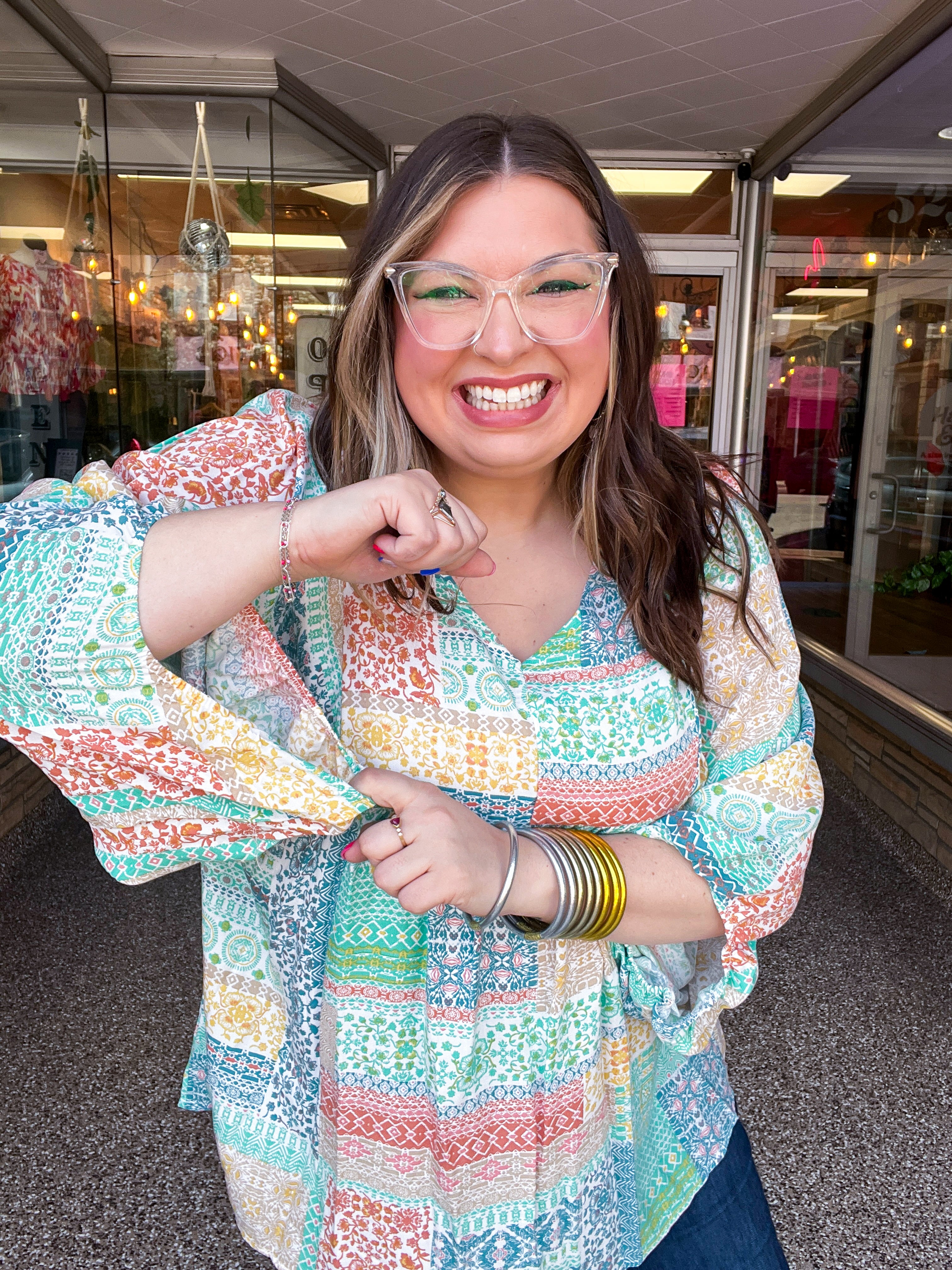 Boho Breeze Patchwork Top