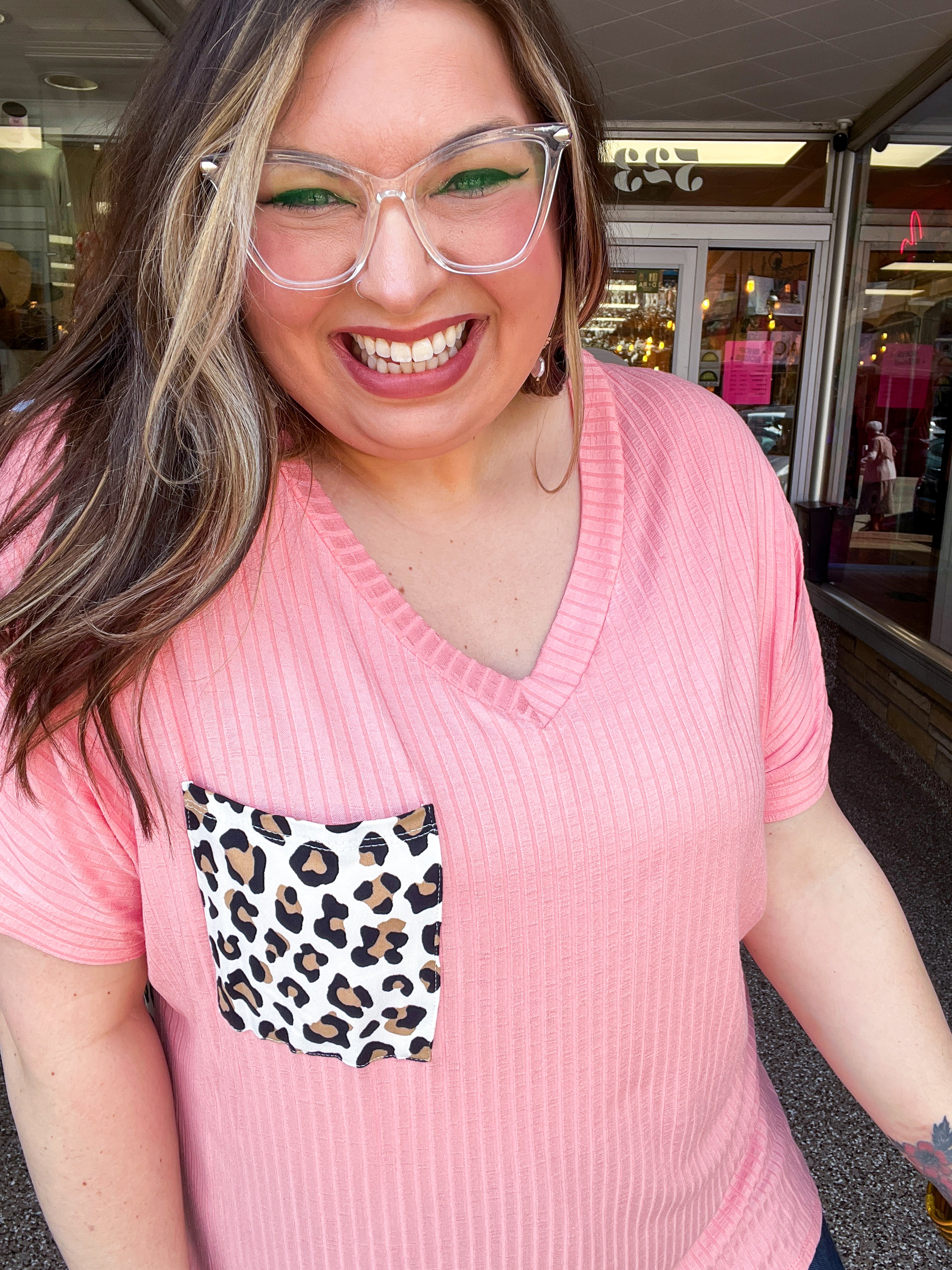 Blush Safari Pocket Tee