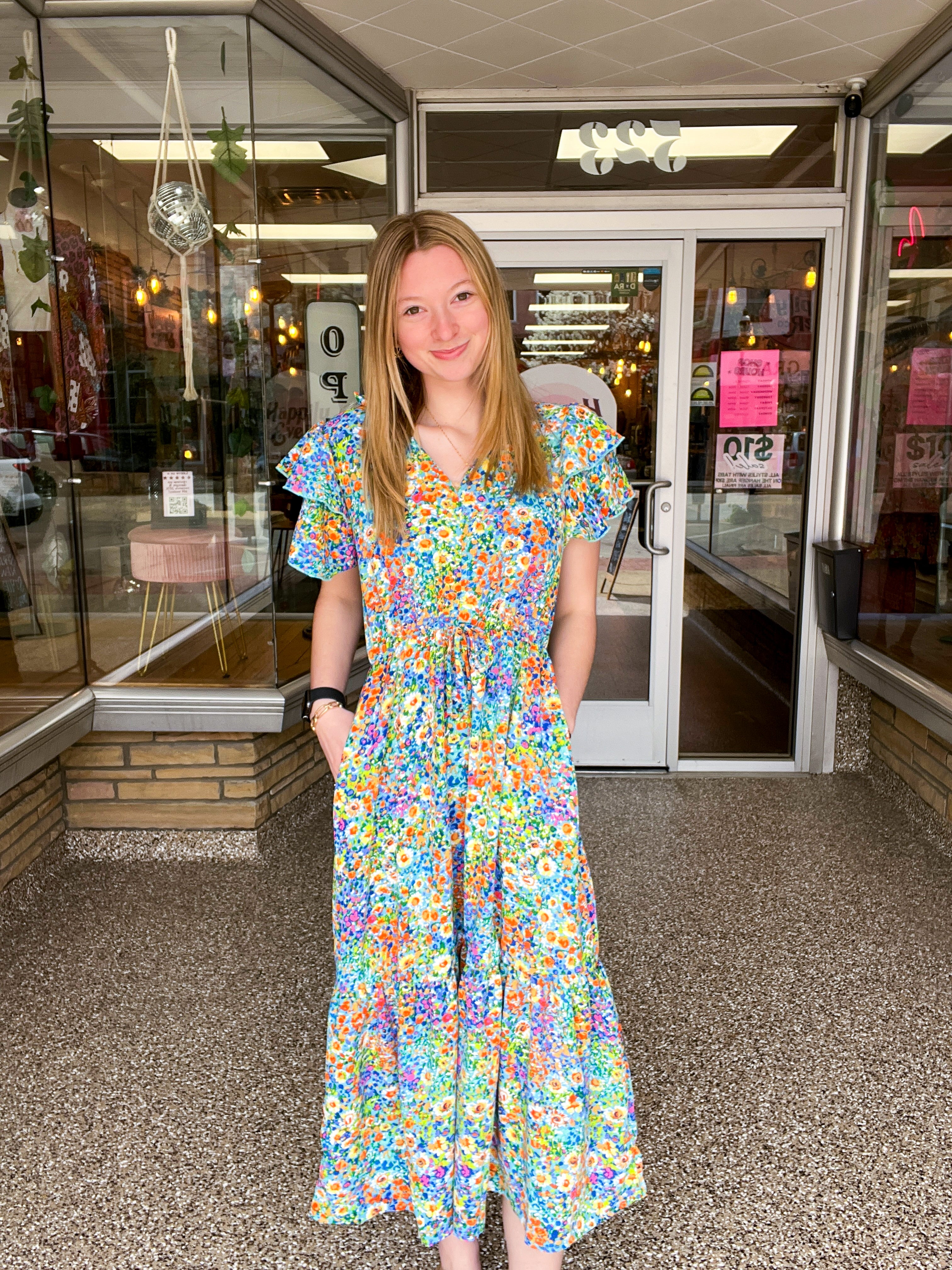 Fields of Fun Floral Maxi Dress