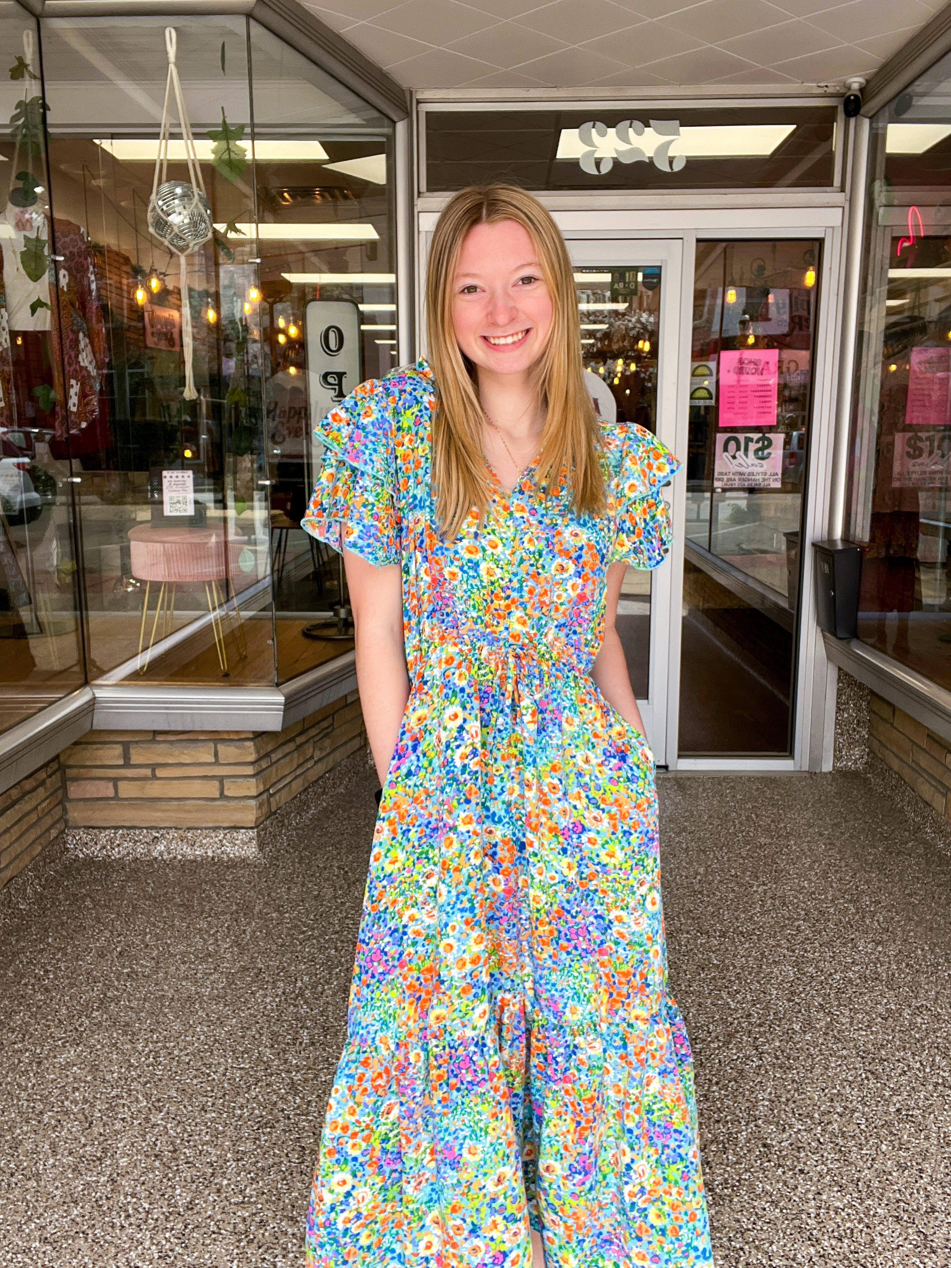 Fields of Fun Floral Maxi Dress