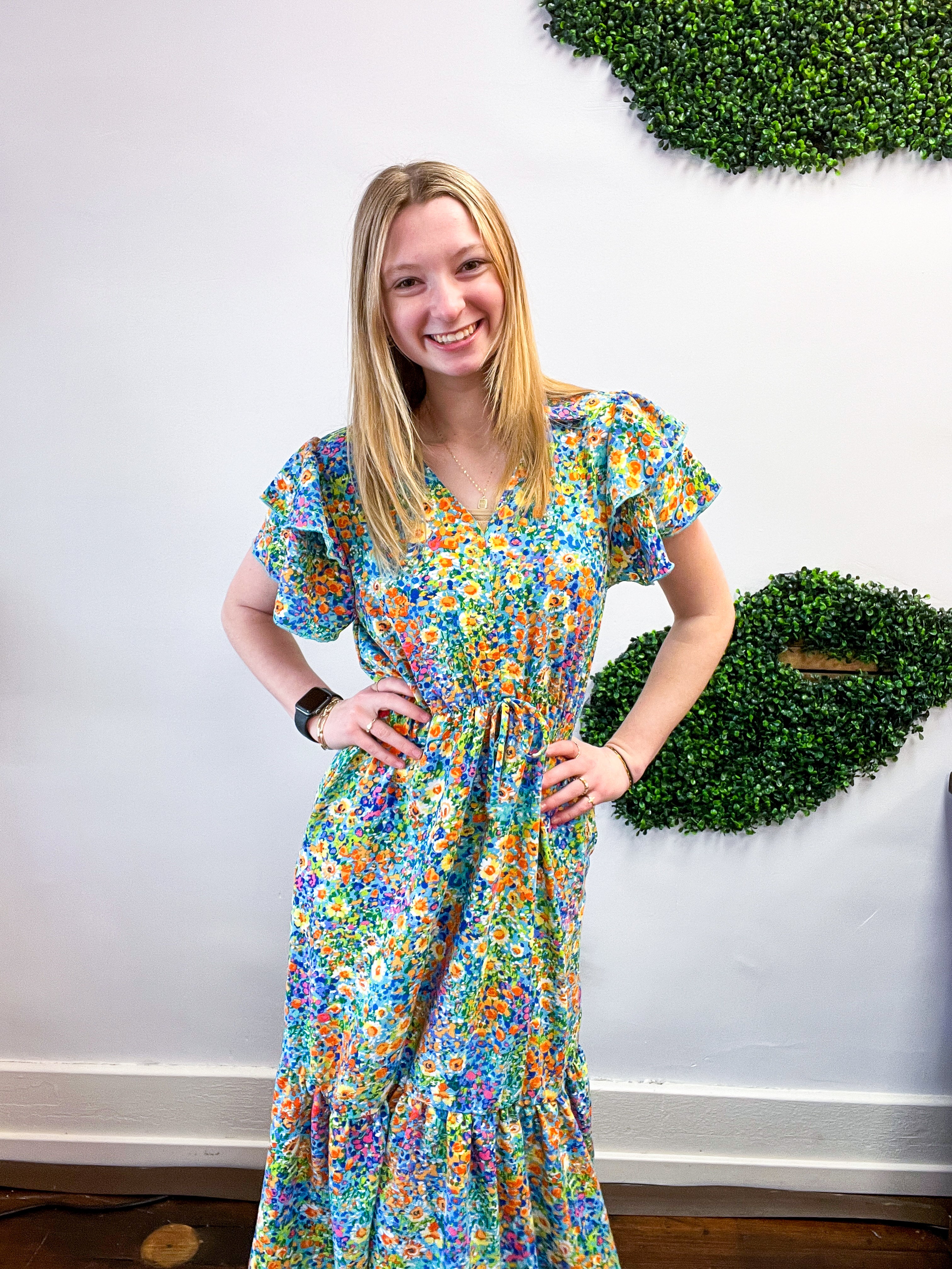 Fields of Fun Floral Maxi Dress