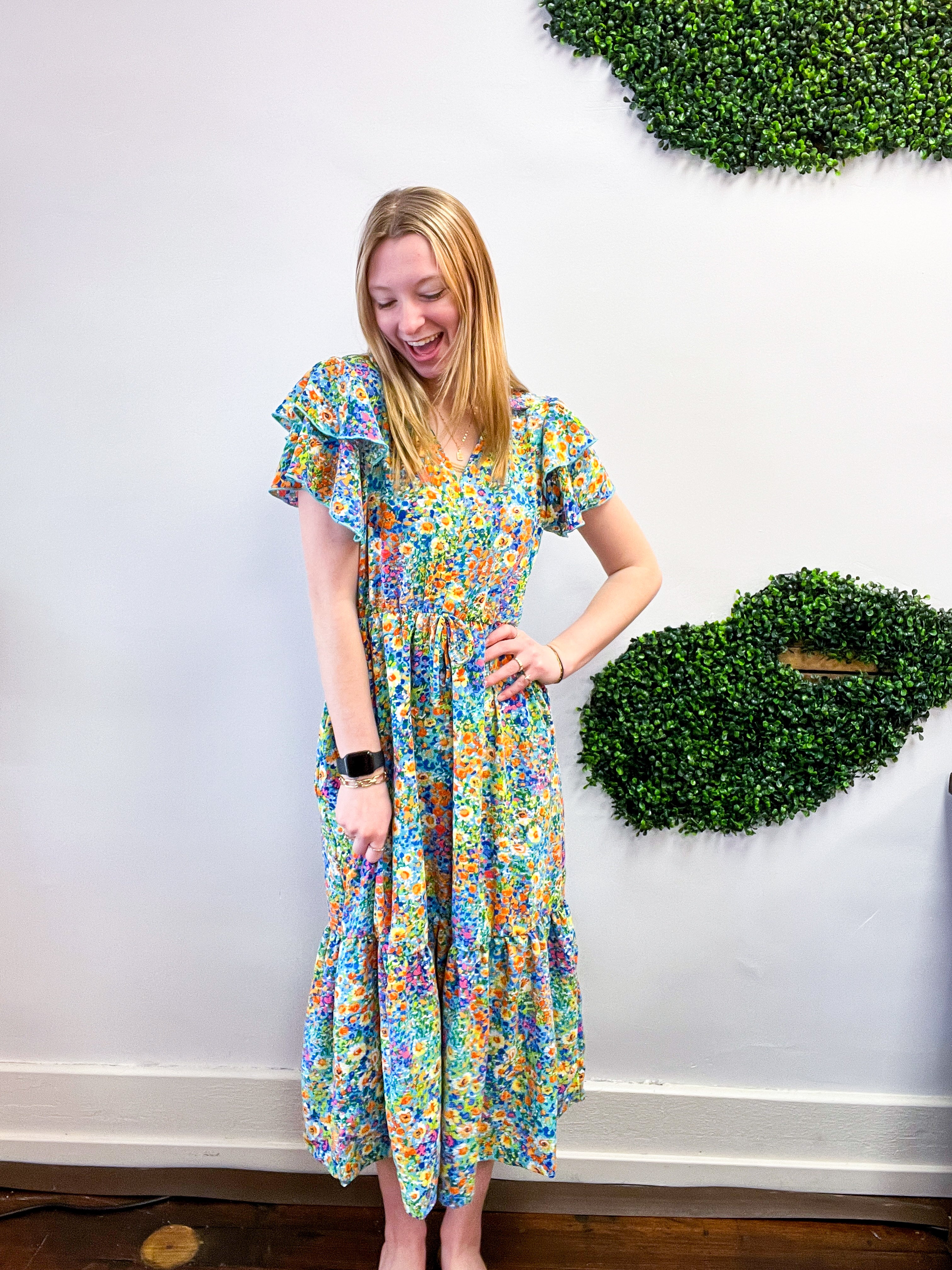 Fields of Fun Floral Maxi Dress