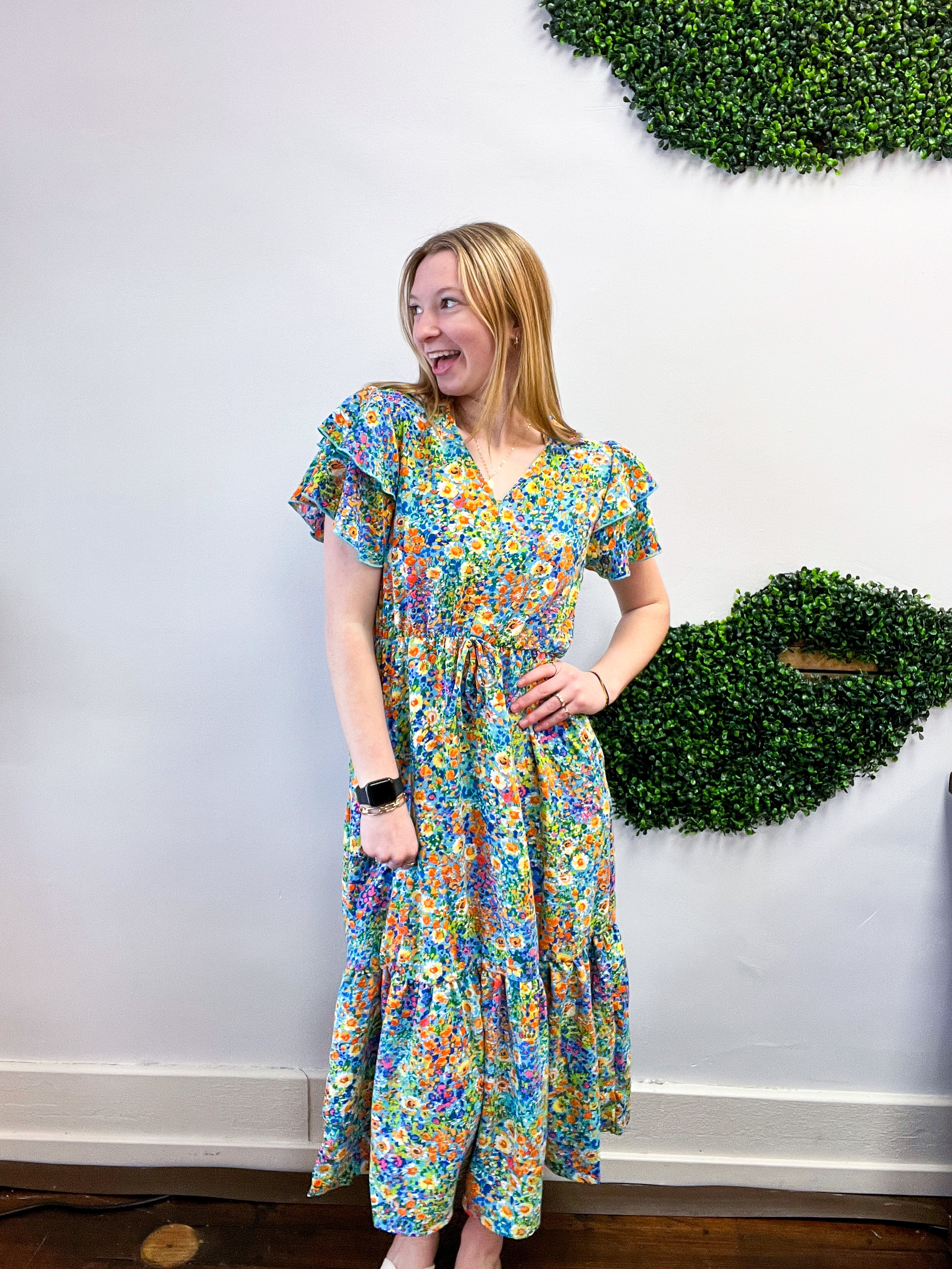 Fields of Fun Floral Maxi Dress
