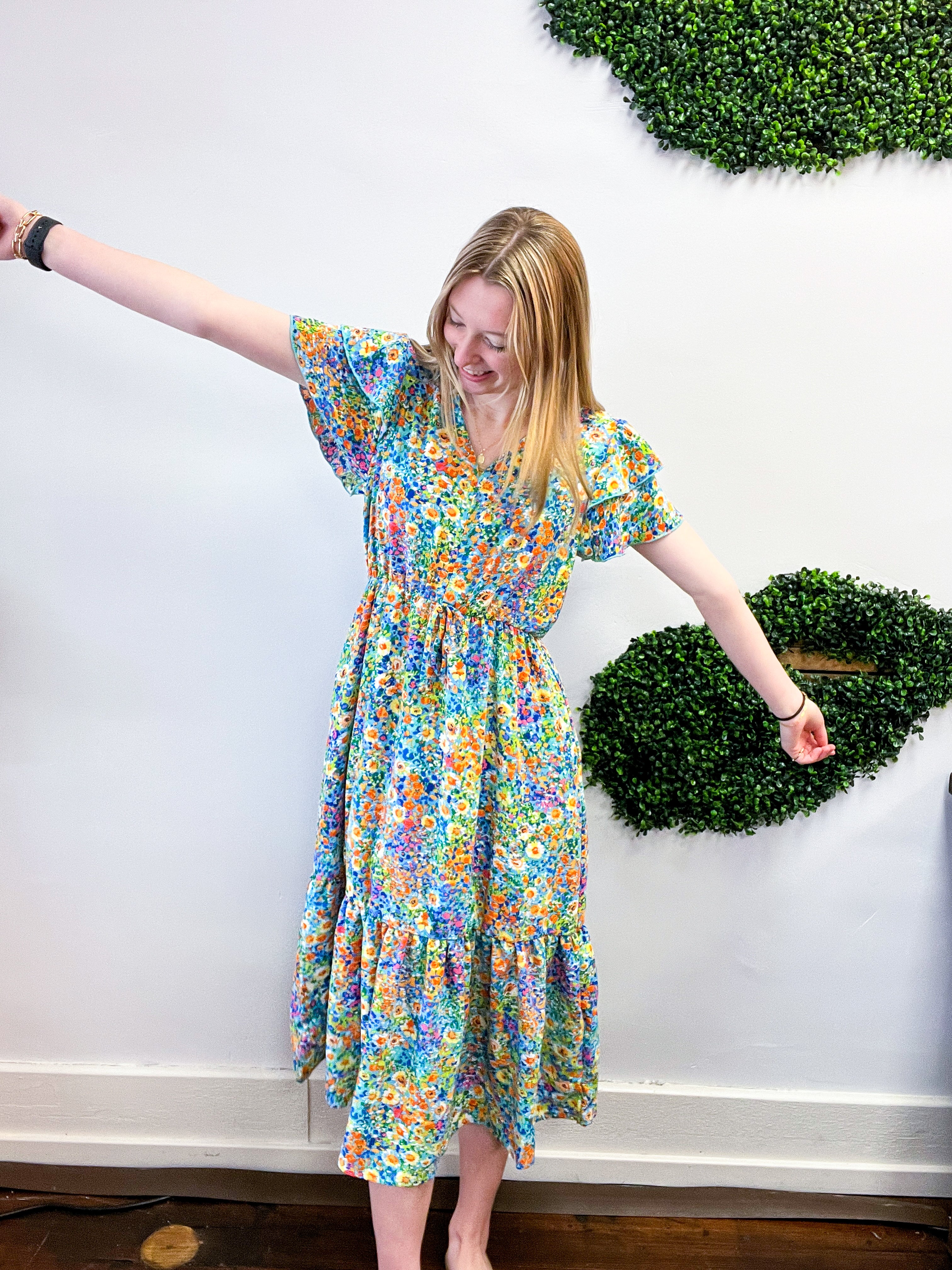 Fields of Fun Floral Maxi Dress
