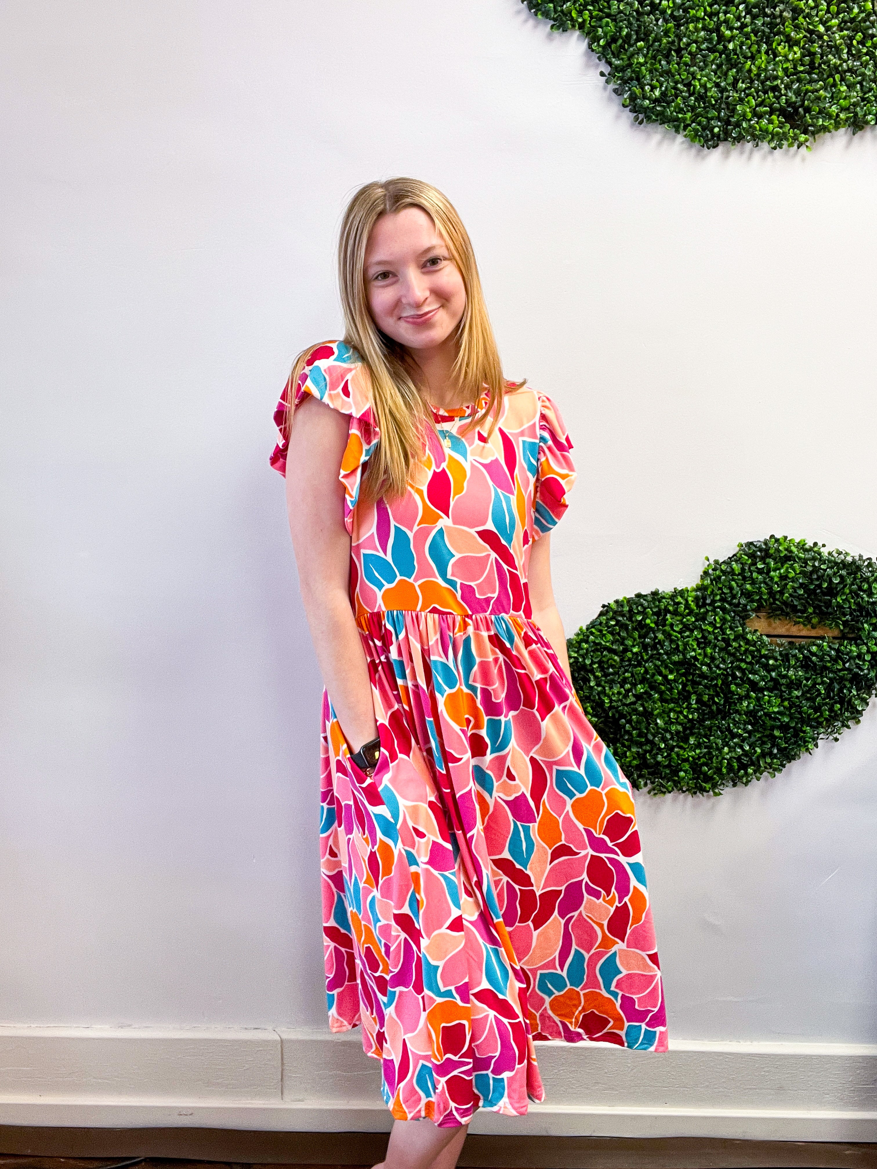 Color Me Happy Midi Dress