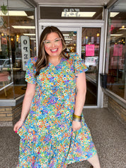 Fields of Fun Floral Maxi Dress