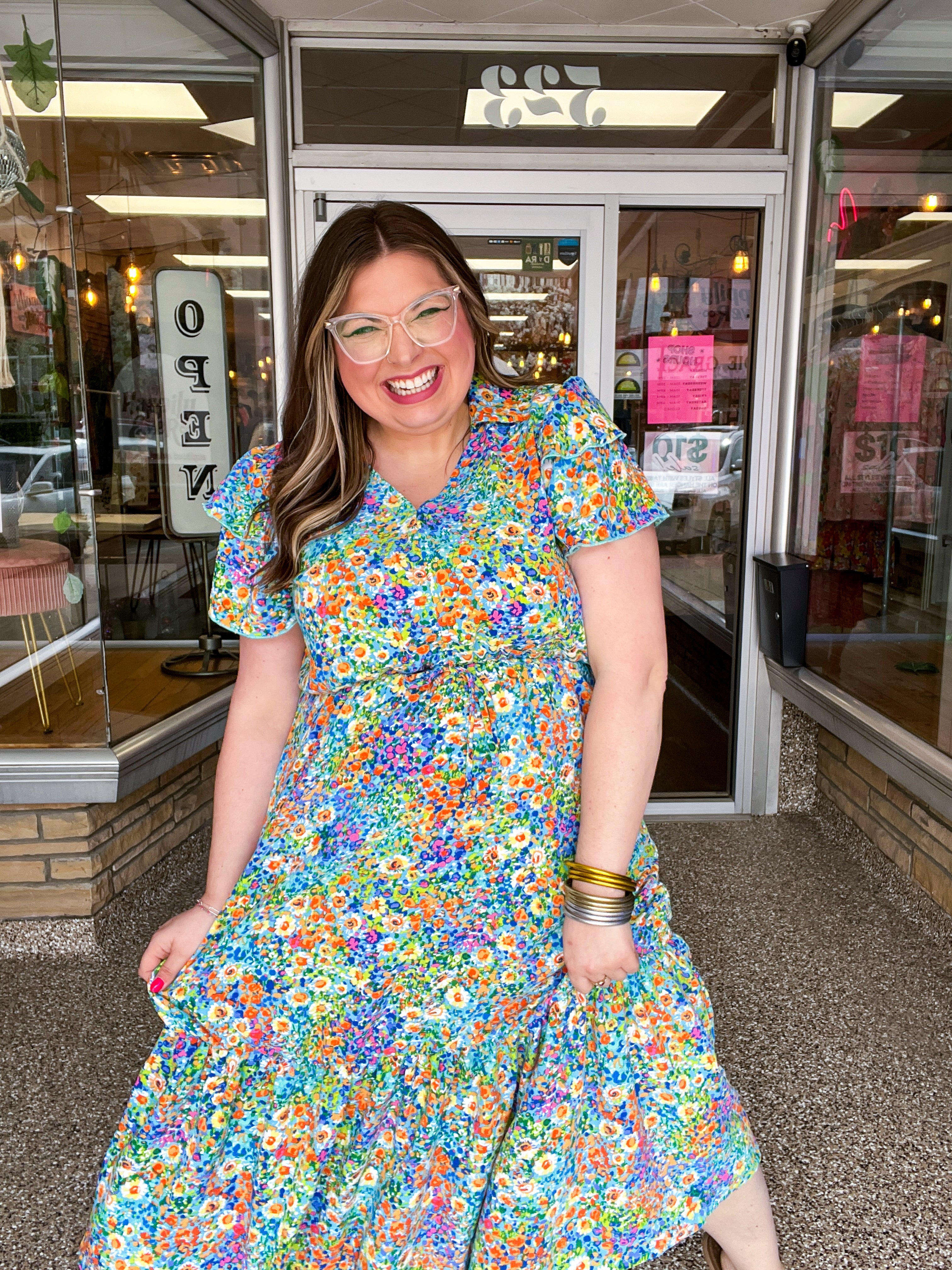 Fields of Fun Floral Maxi Dress