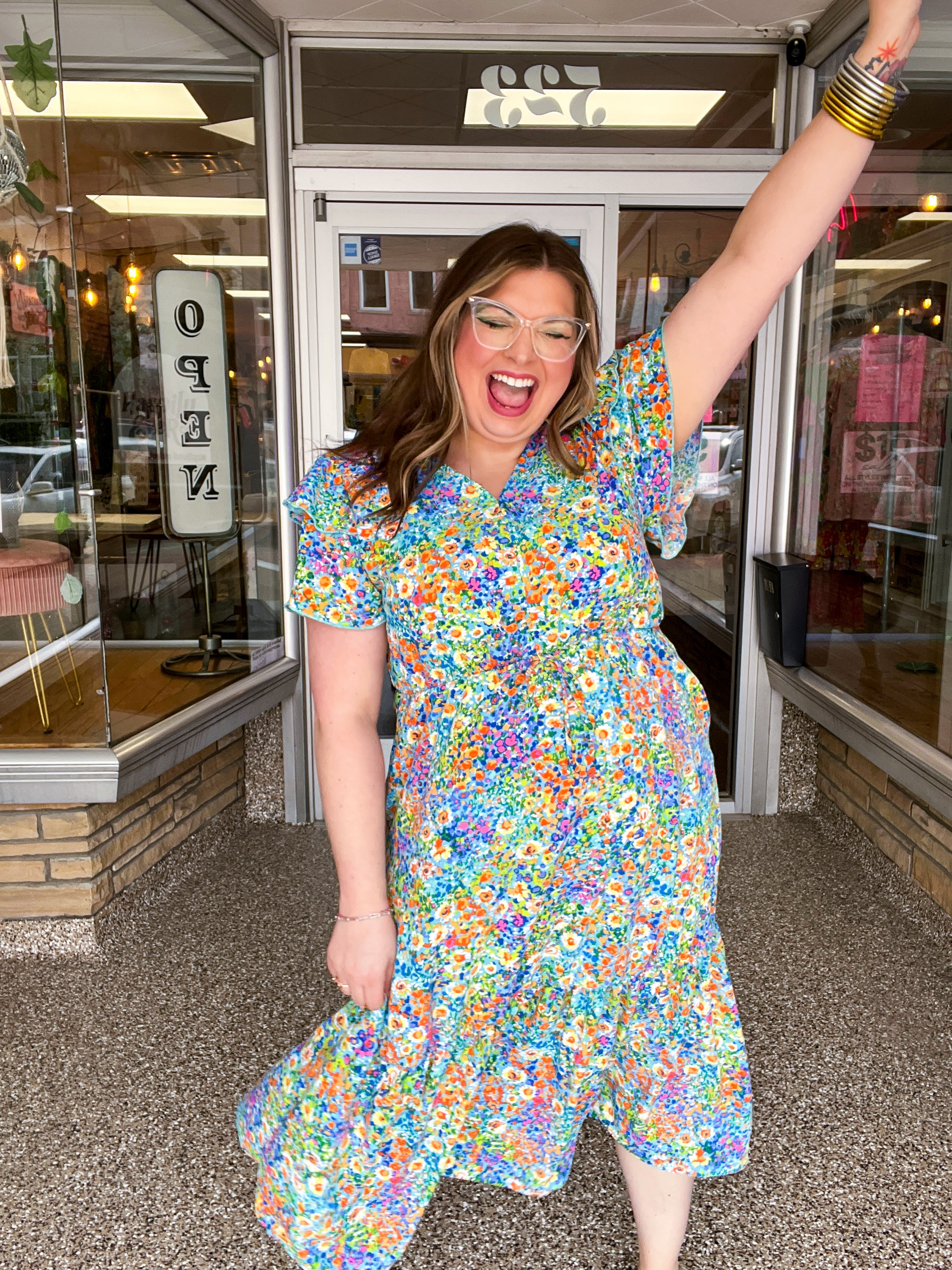 Fields of Fun Floral Maxi Dress