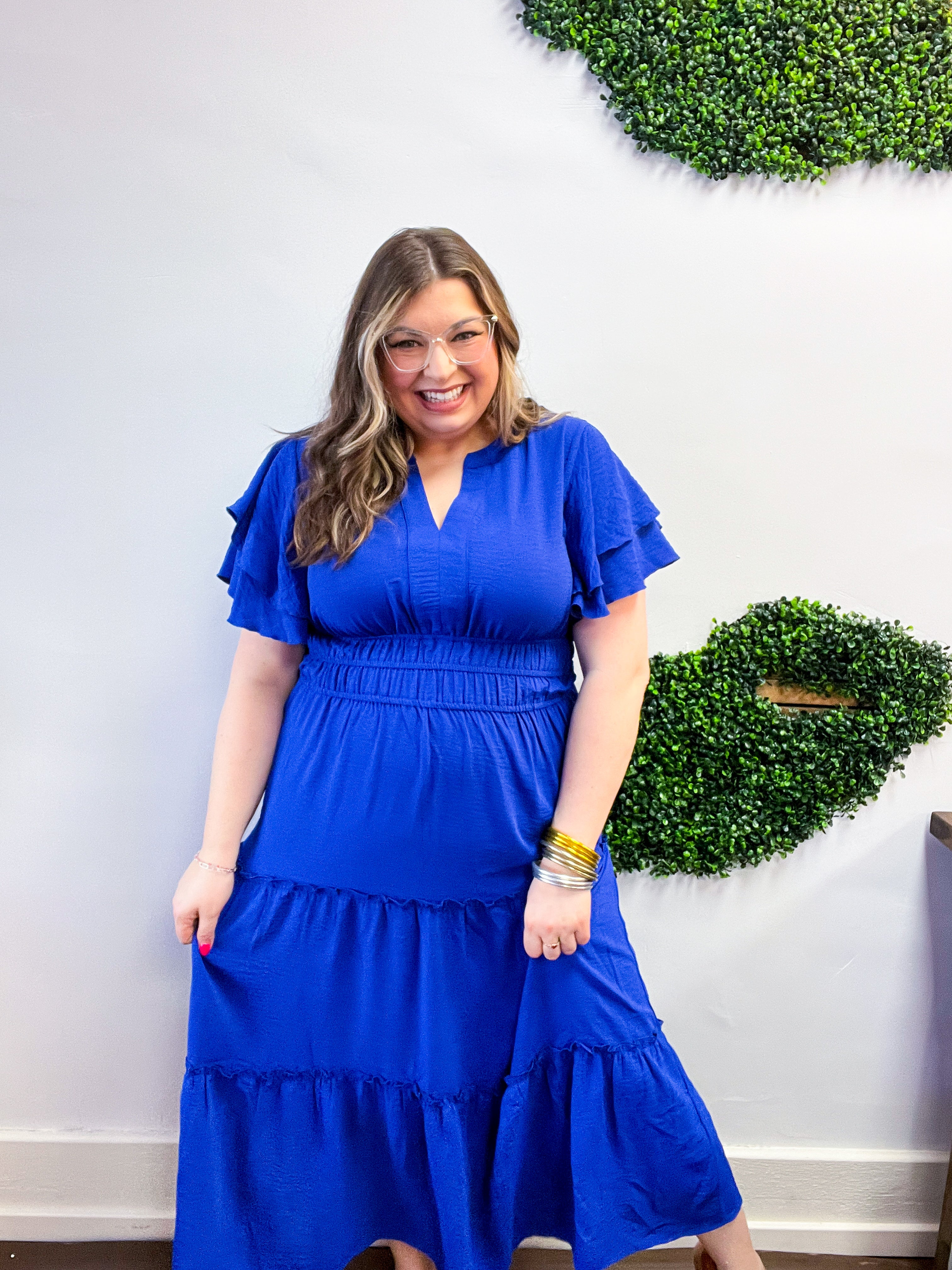 True Classic Blue Maxi Dress