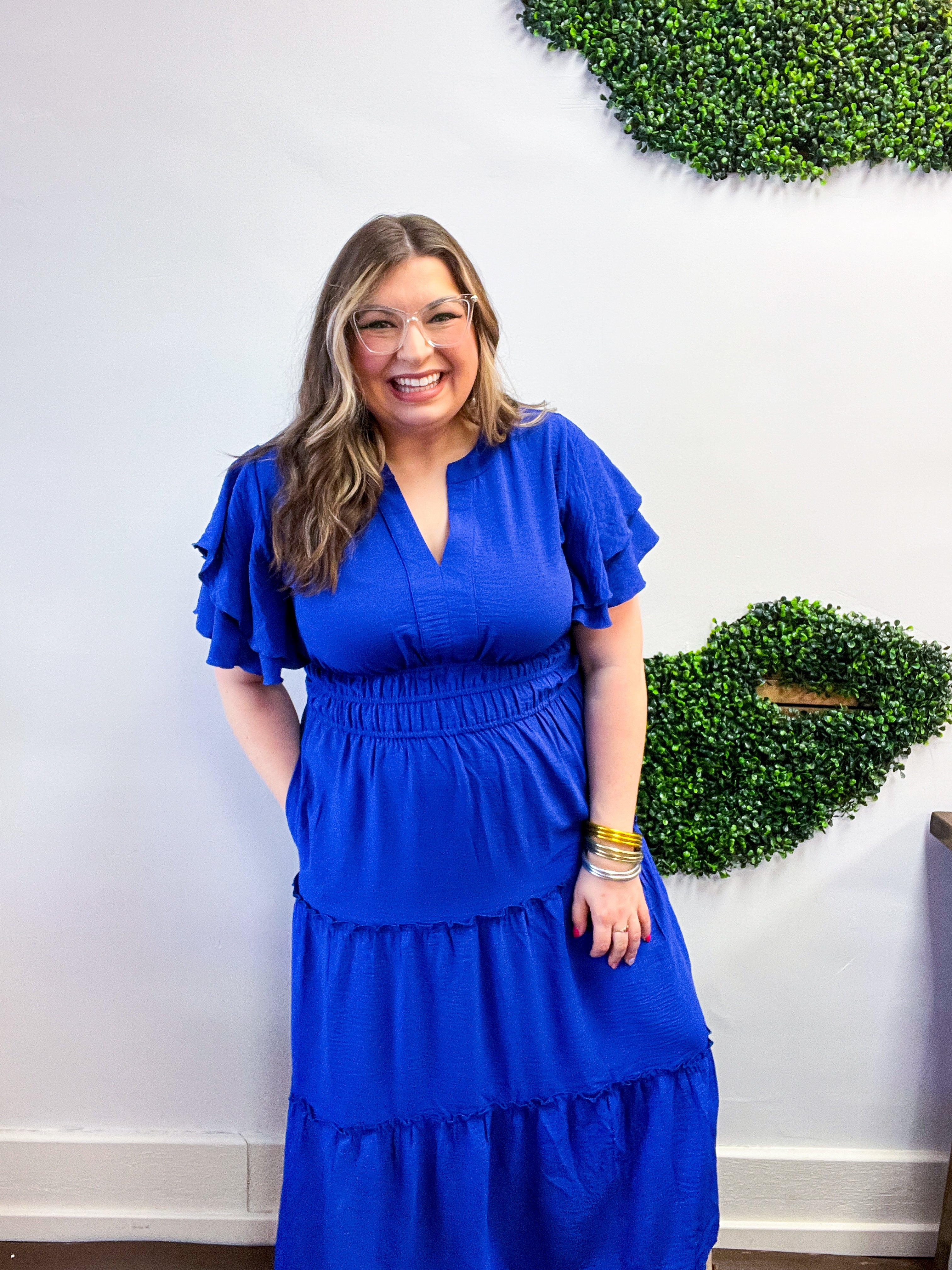 True Classic Blue Maxi Dress