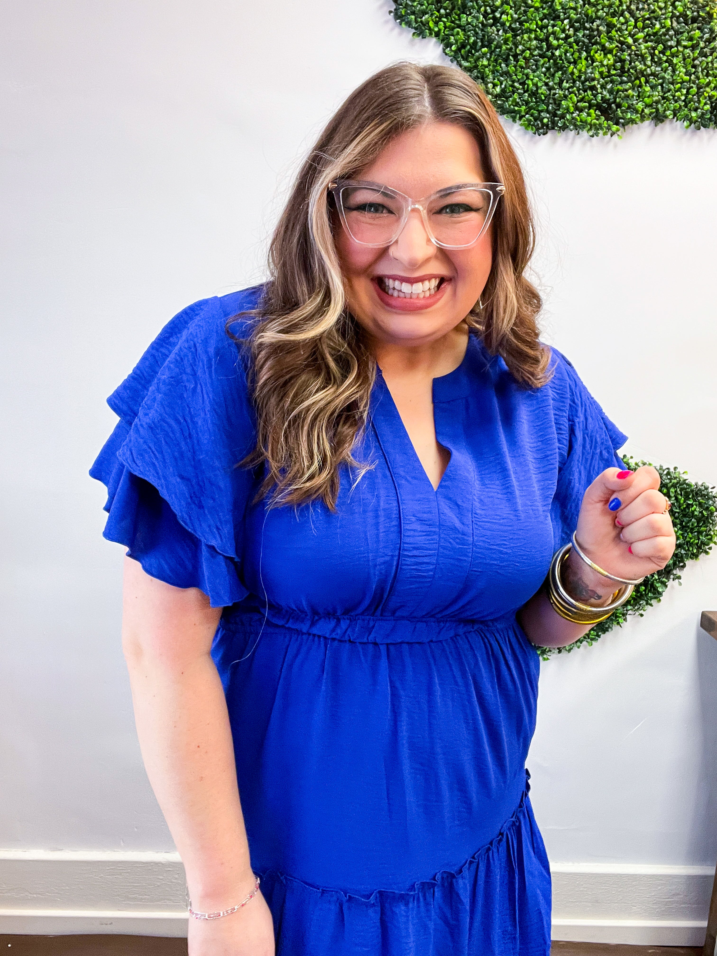 True Classic Blue Maxi Dress