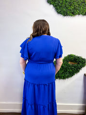 True Classic Blue Maxi Dress