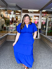 True Classic Blue Maxi Dress