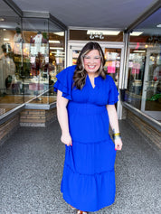 True Classic Blue Maxi Dress