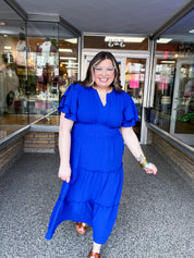 True Classic Blue Maxi Dress