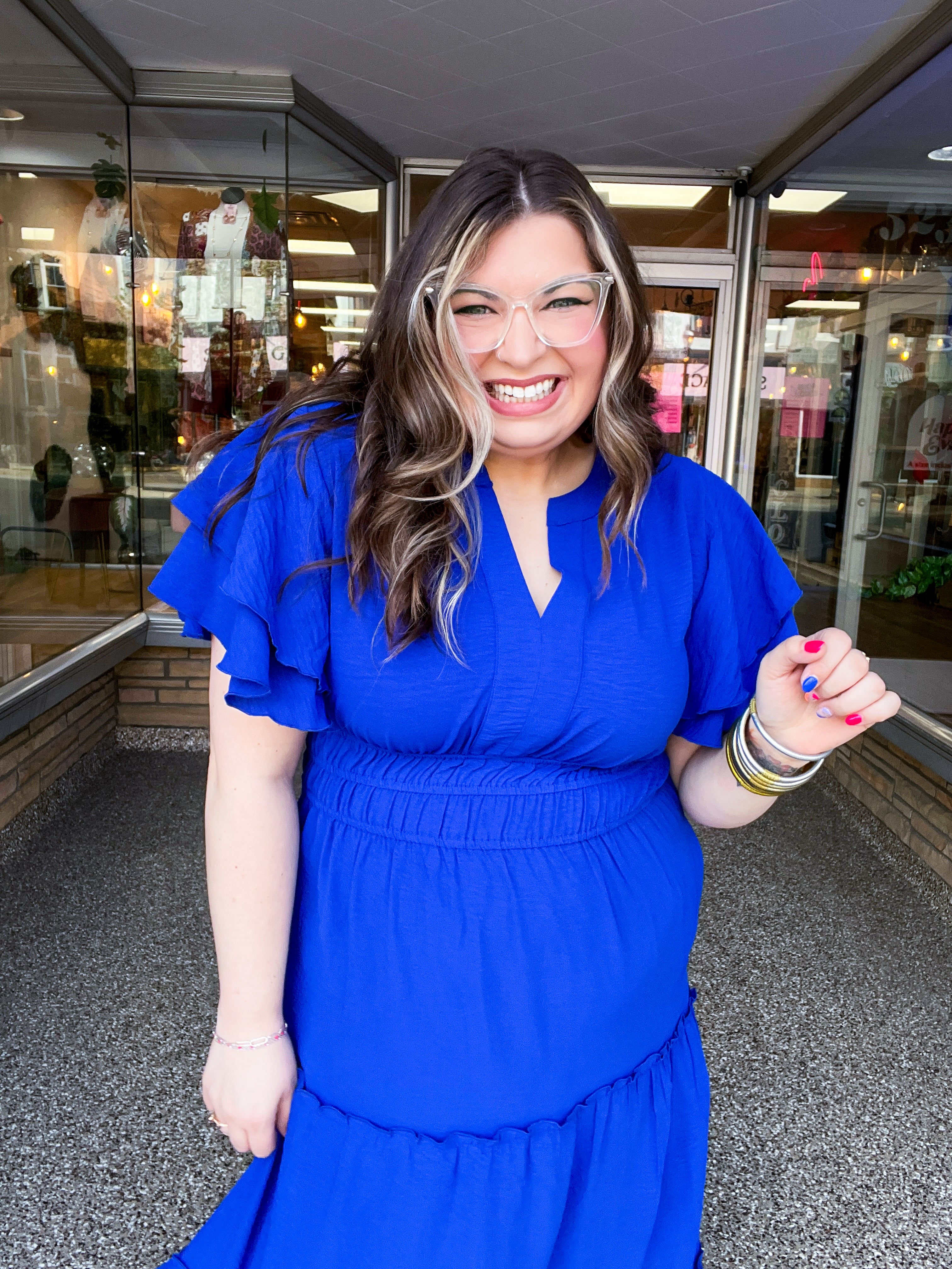 True Classic Blue Maxi Dress