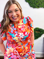 Blooming in Color Midi Dress