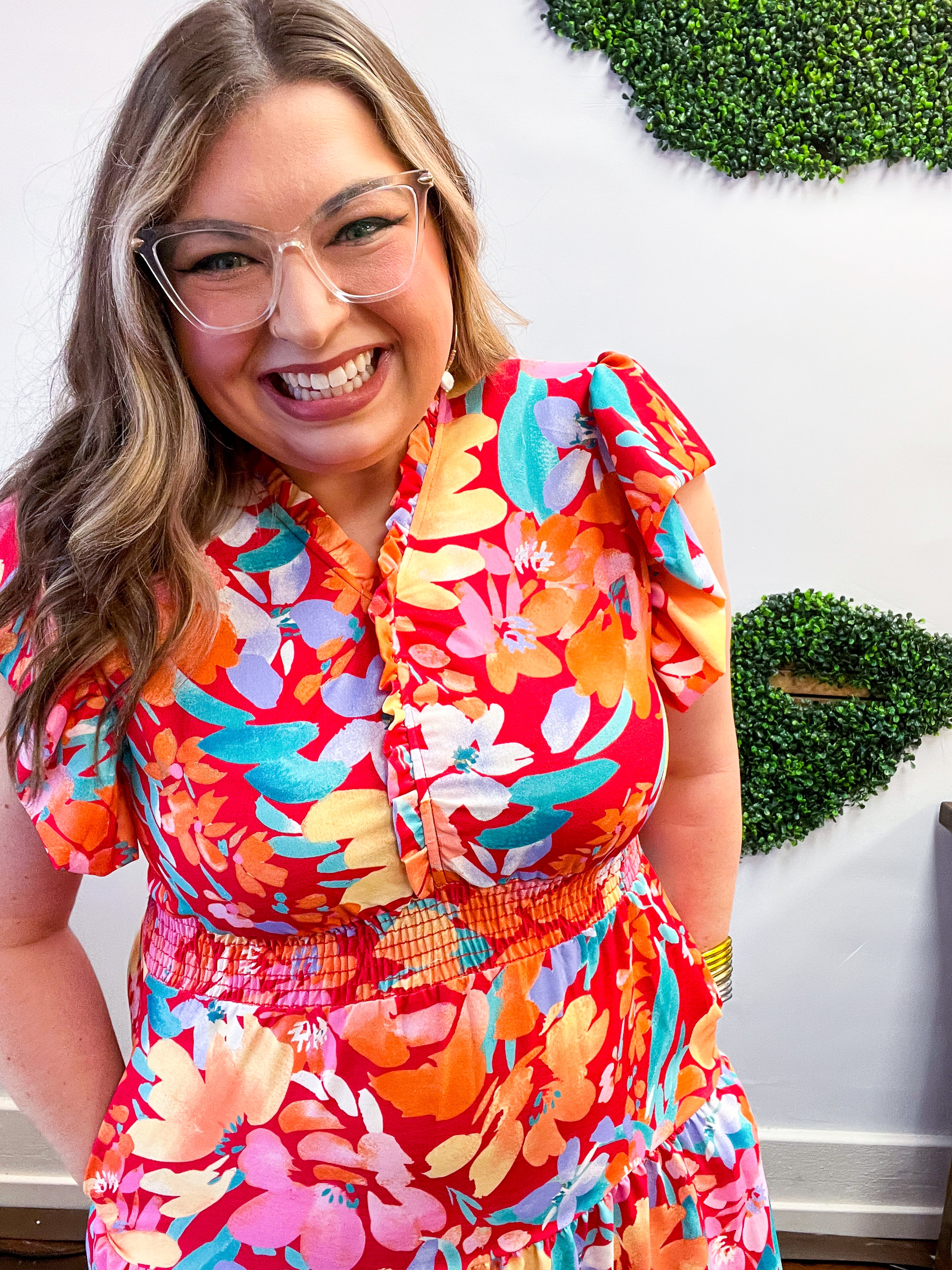 Blooming in Color Midi Dress